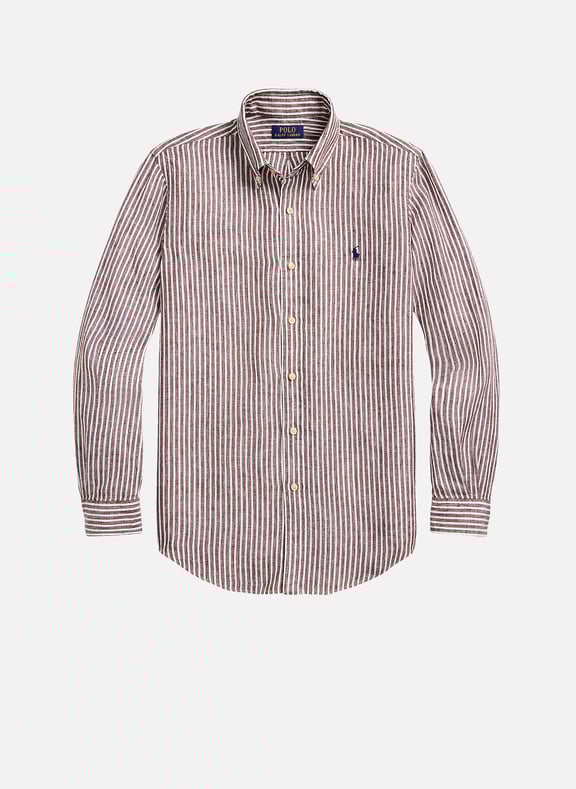 Chemise en lin Marron by POLO RALPH LAUREN POLO RALPH LAUREN Chemise en lin Marron