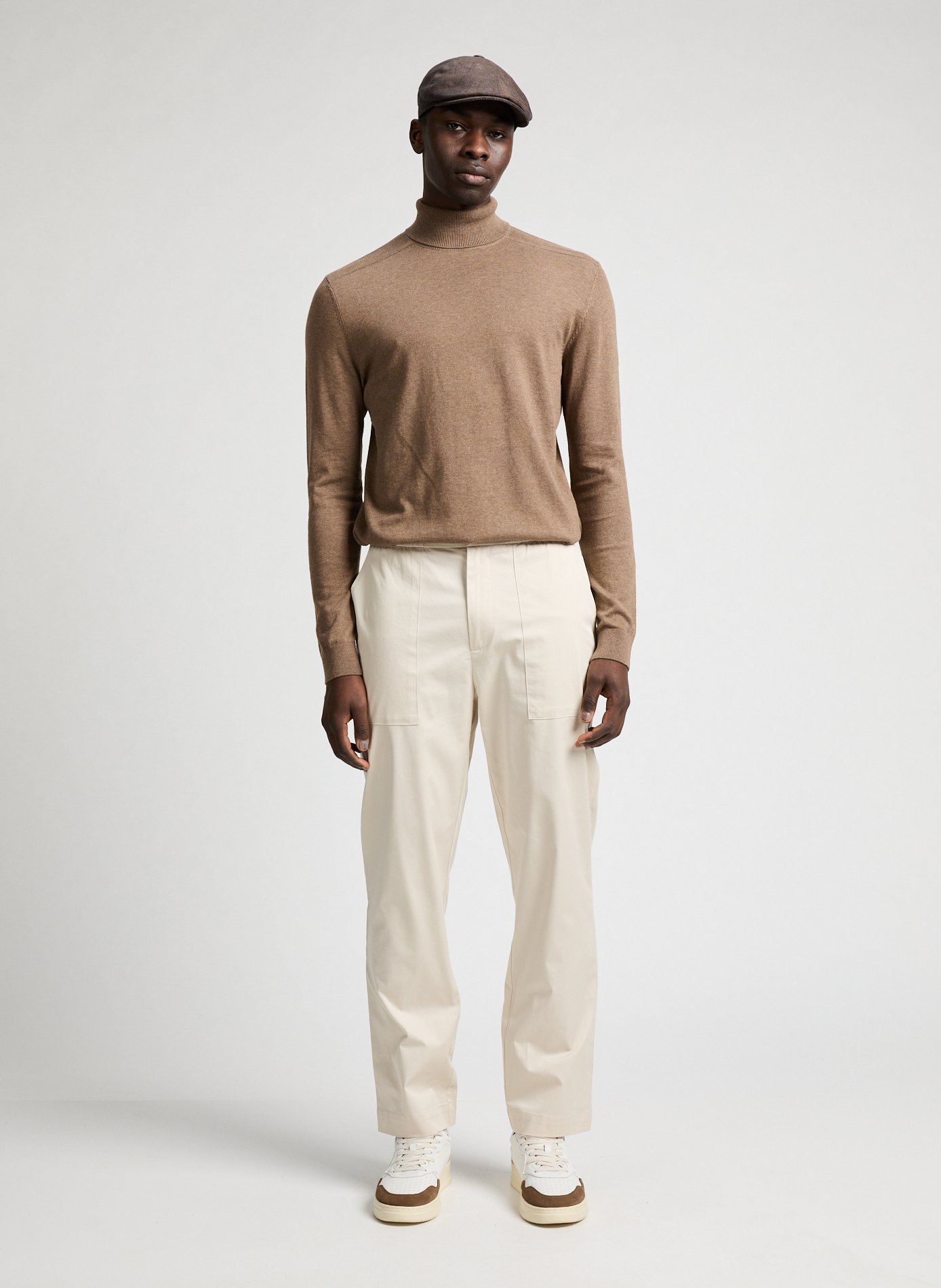 Turtleneck jumper SELECTED Beige