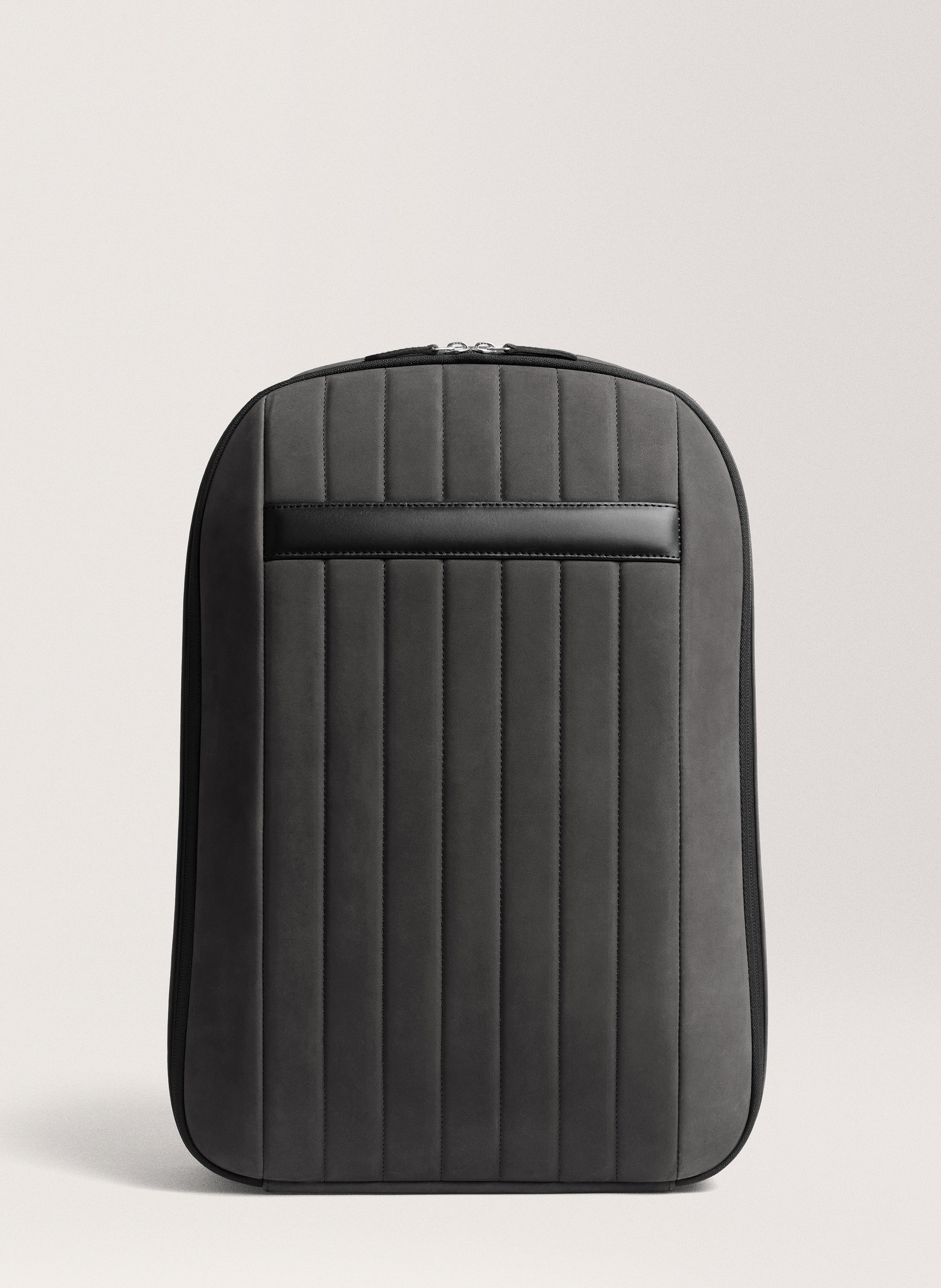 Sac à dos '72-hour' en cuir nubuck CARL FRIEDRIK Gris