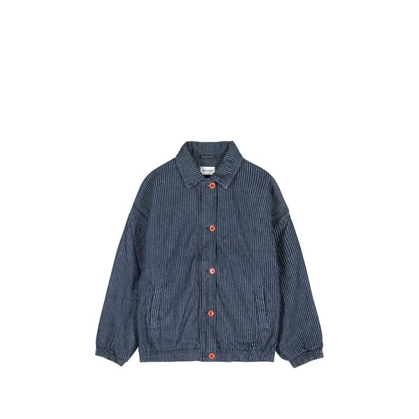 Veste bomber en jean à rayures Veste bomber en jean à rayures
