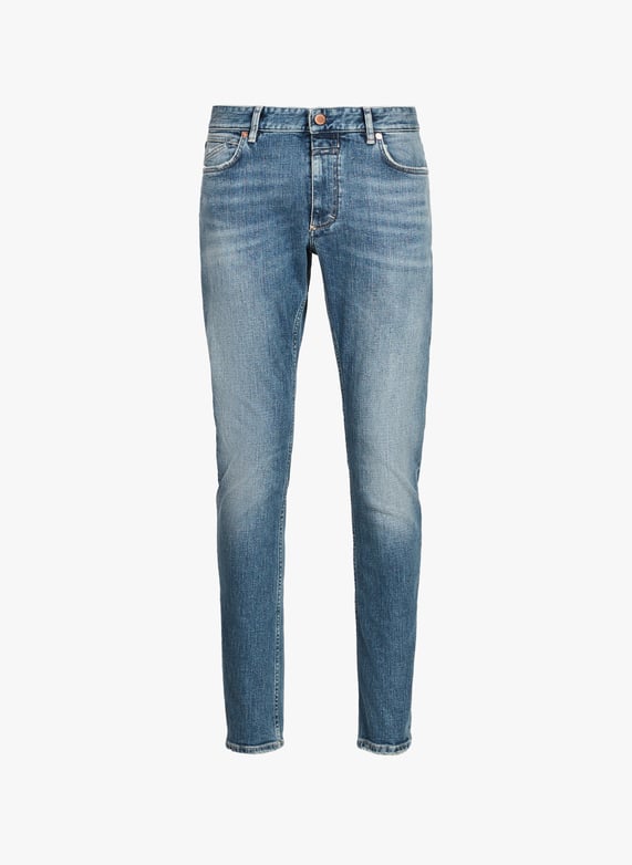 Jean slim en coton mélangé | Bleu by CLOSED Jean slim en coton mélangé Bleu