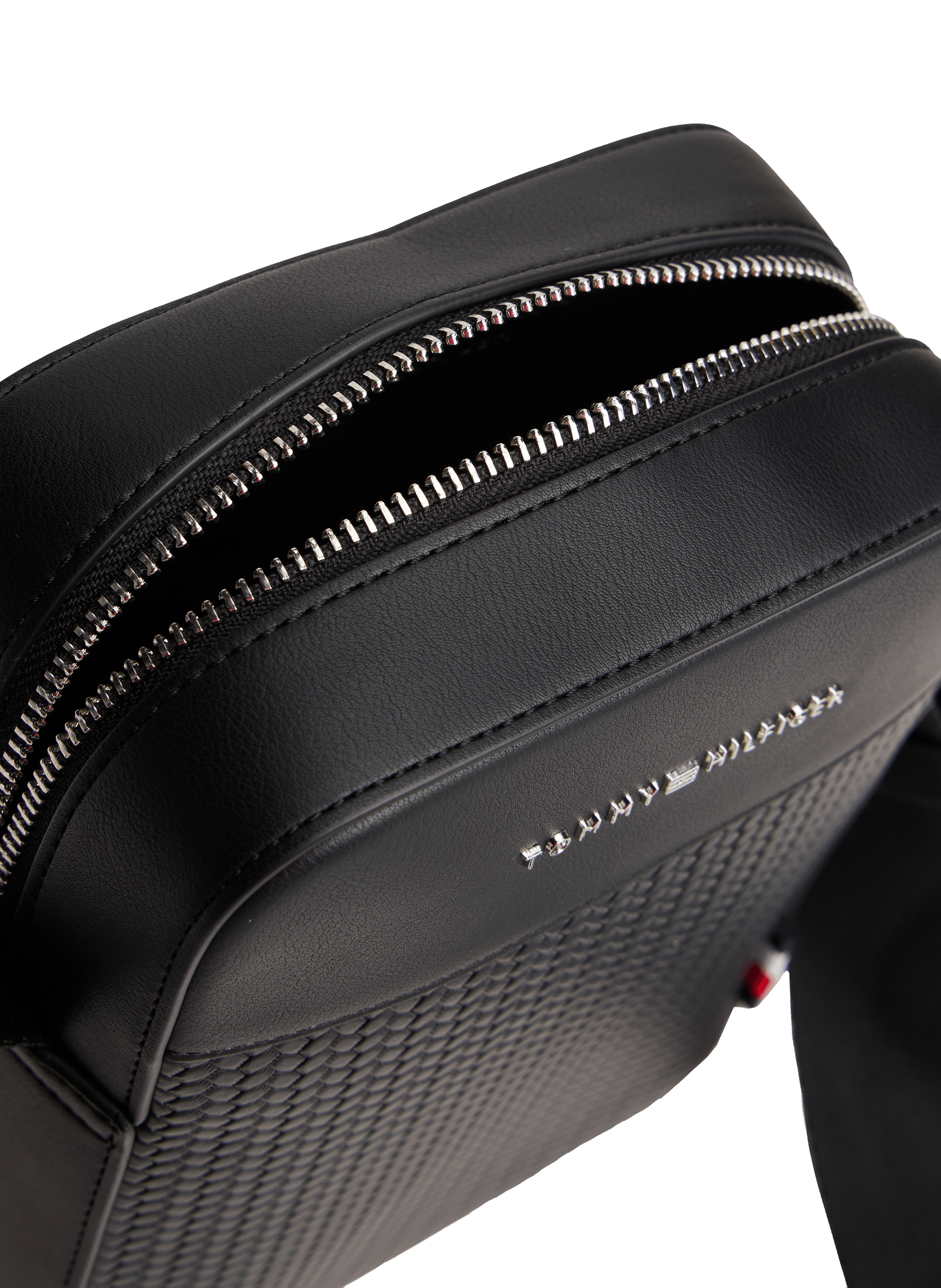 Braided shoulder bag TOMMY HILFIGER Black