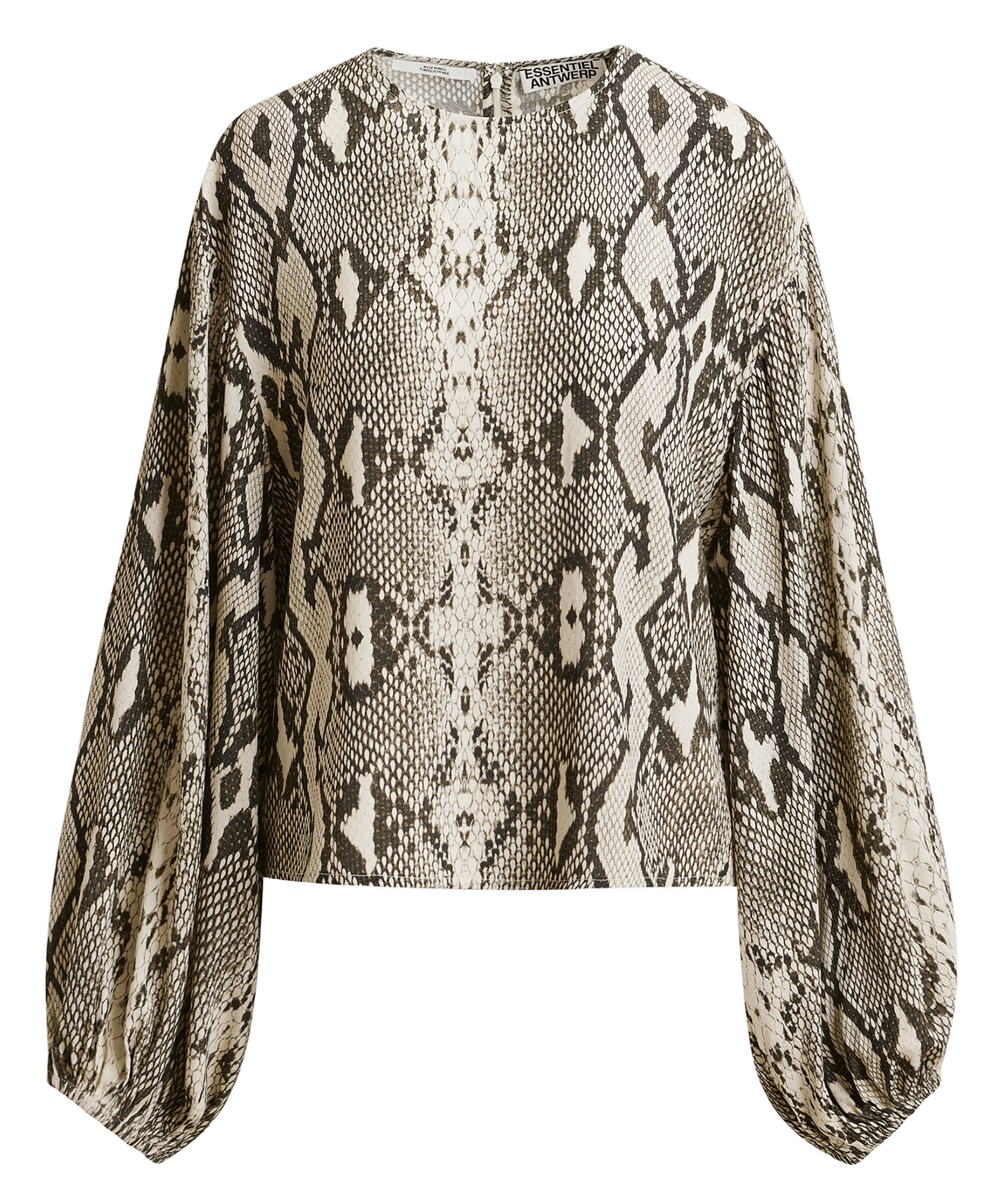 Blouse col rond imprimée Inemy ESSENTIEL ANTWERP Vert