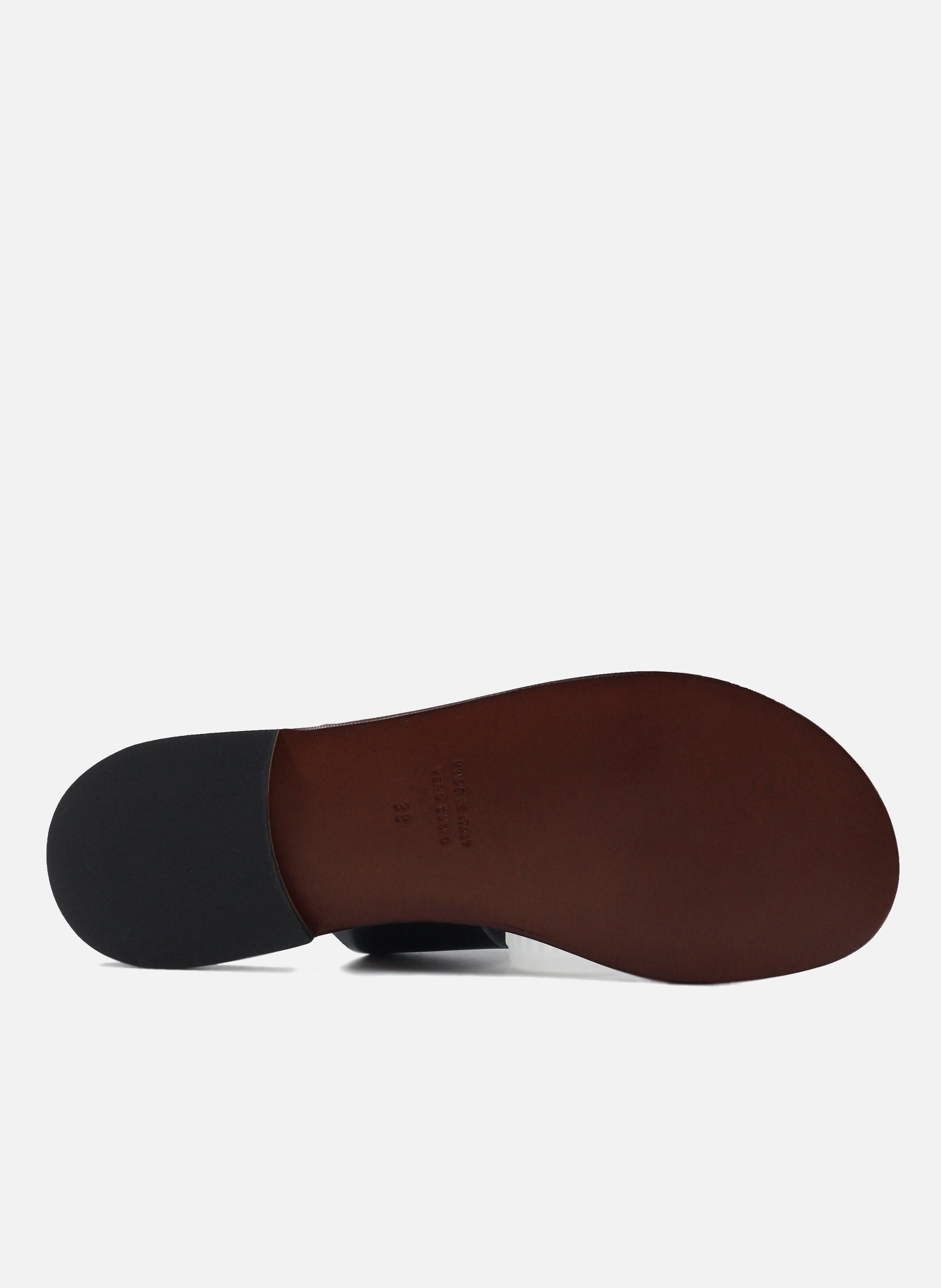 Sandales boucle cuir lisse JULES & JENN Noir