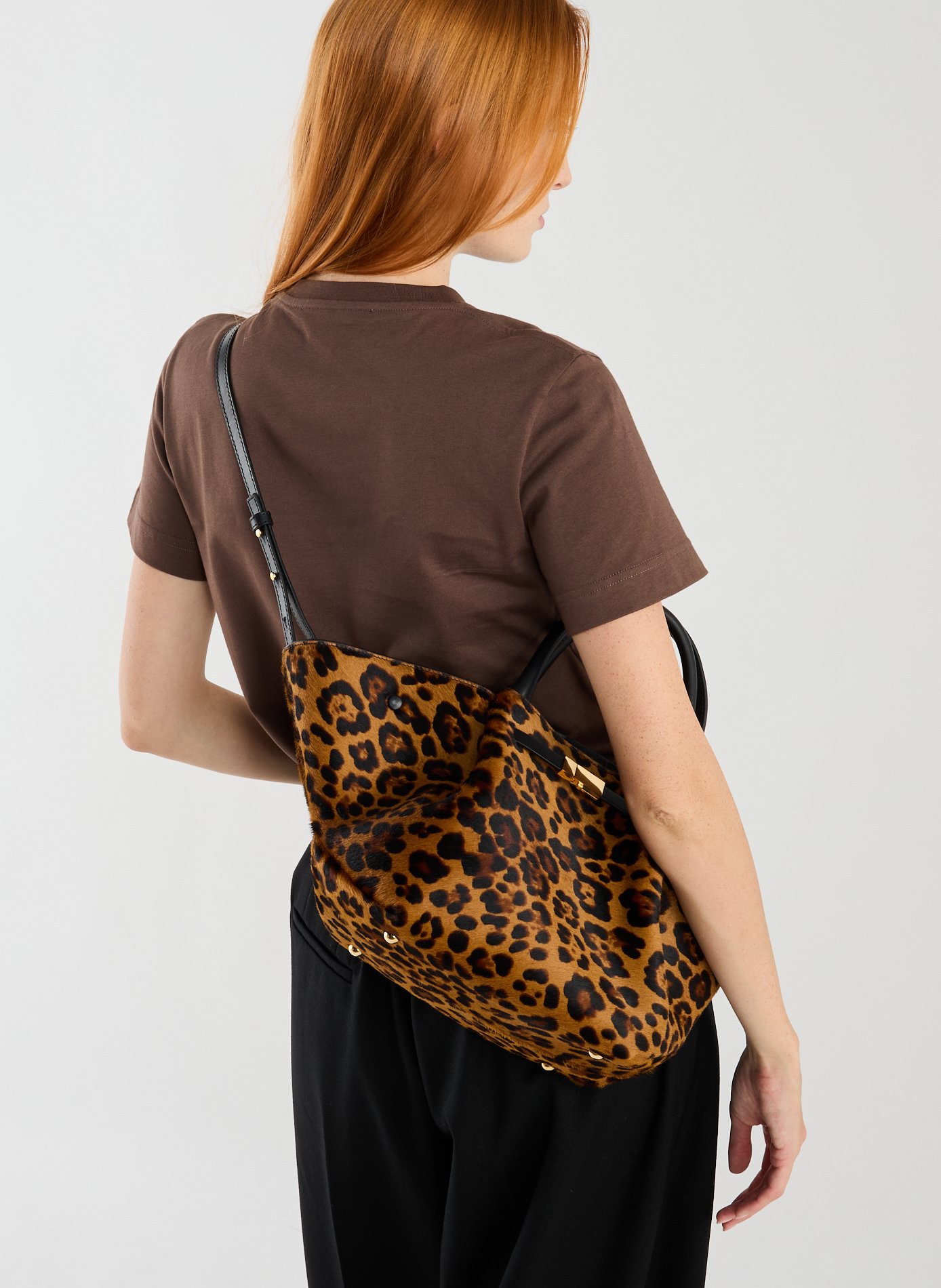 Sac à main en cuir et coton DEMELLIER LONDON Multicolore