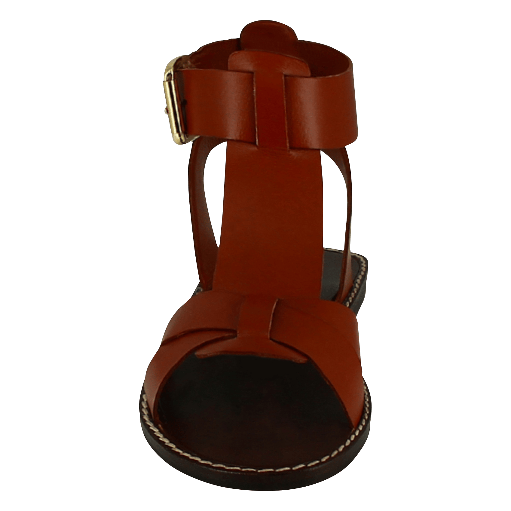 Sandales plates en cuir Whisper JONAK Marron