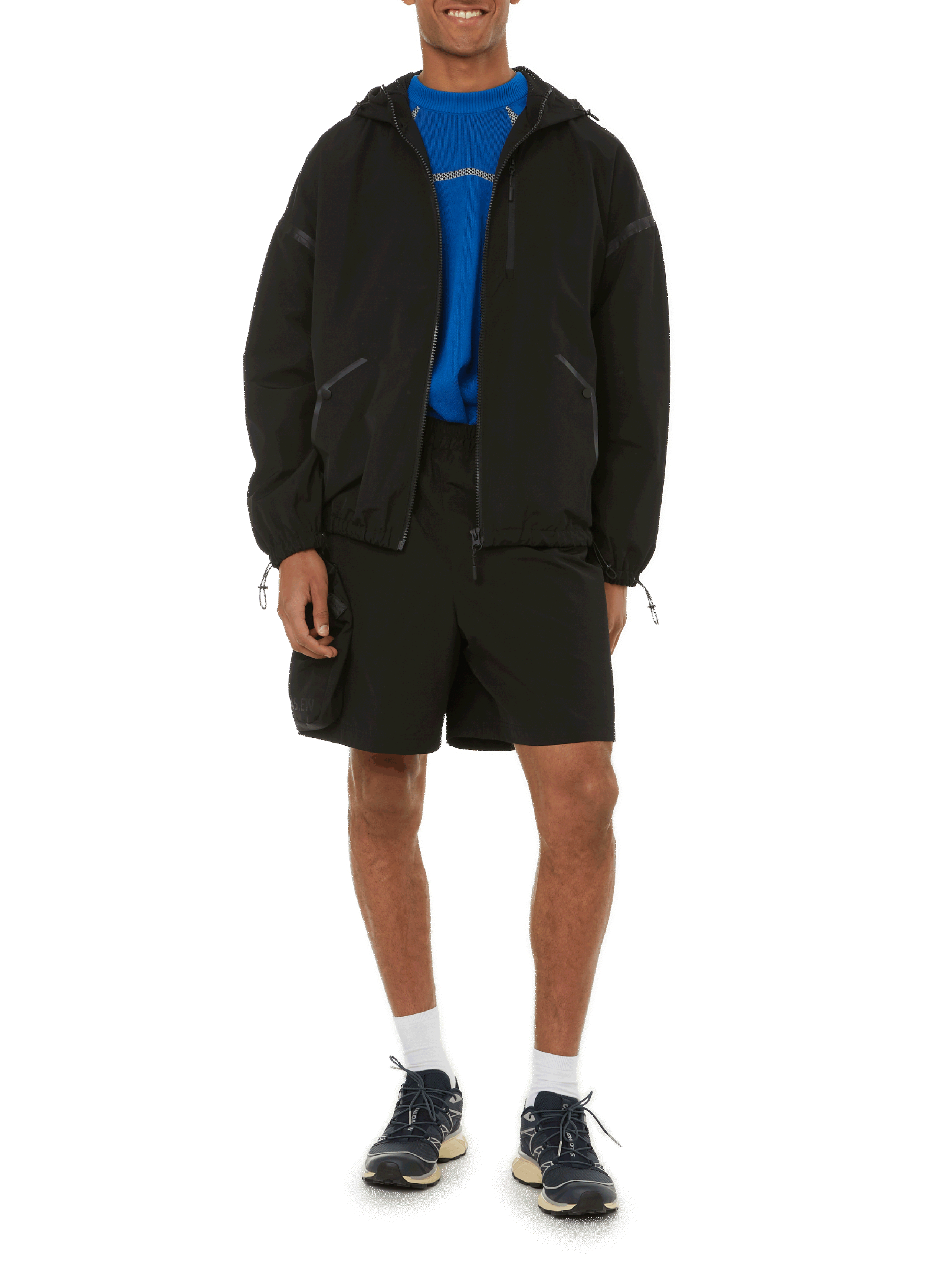 Hooded jacket  45.EW Black