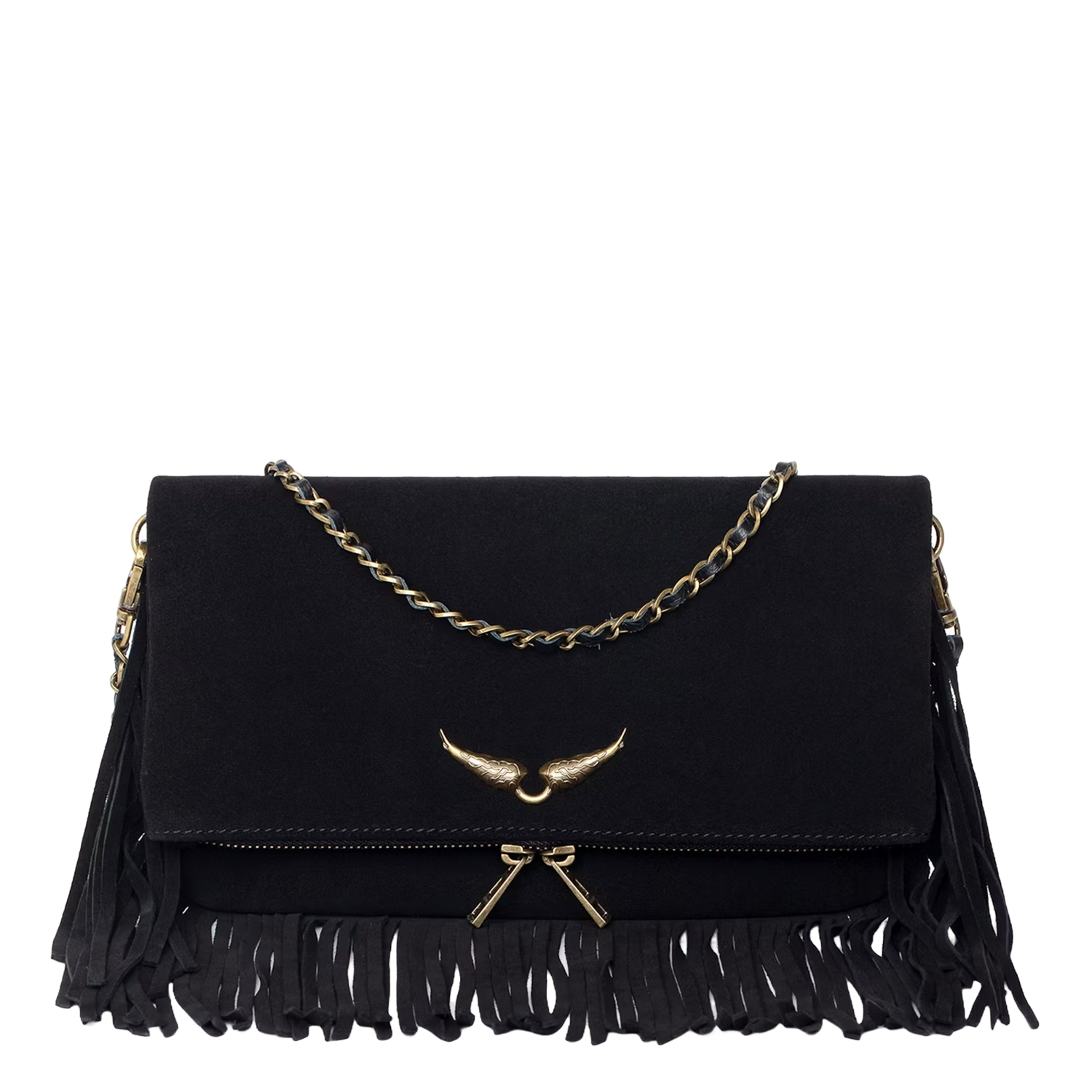 Pochette en cuir rock ZADIG&VOLTAIRE Noir