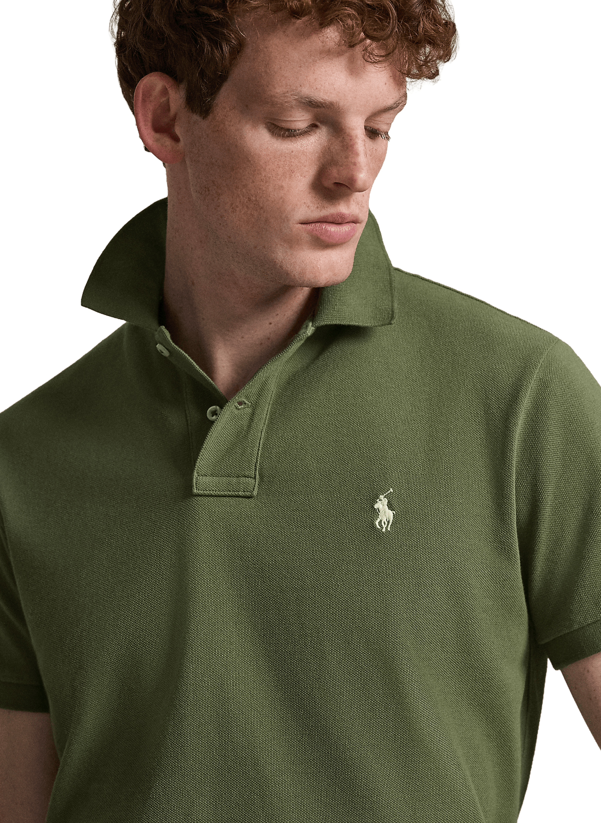  Cotton polo shirt  Khaki