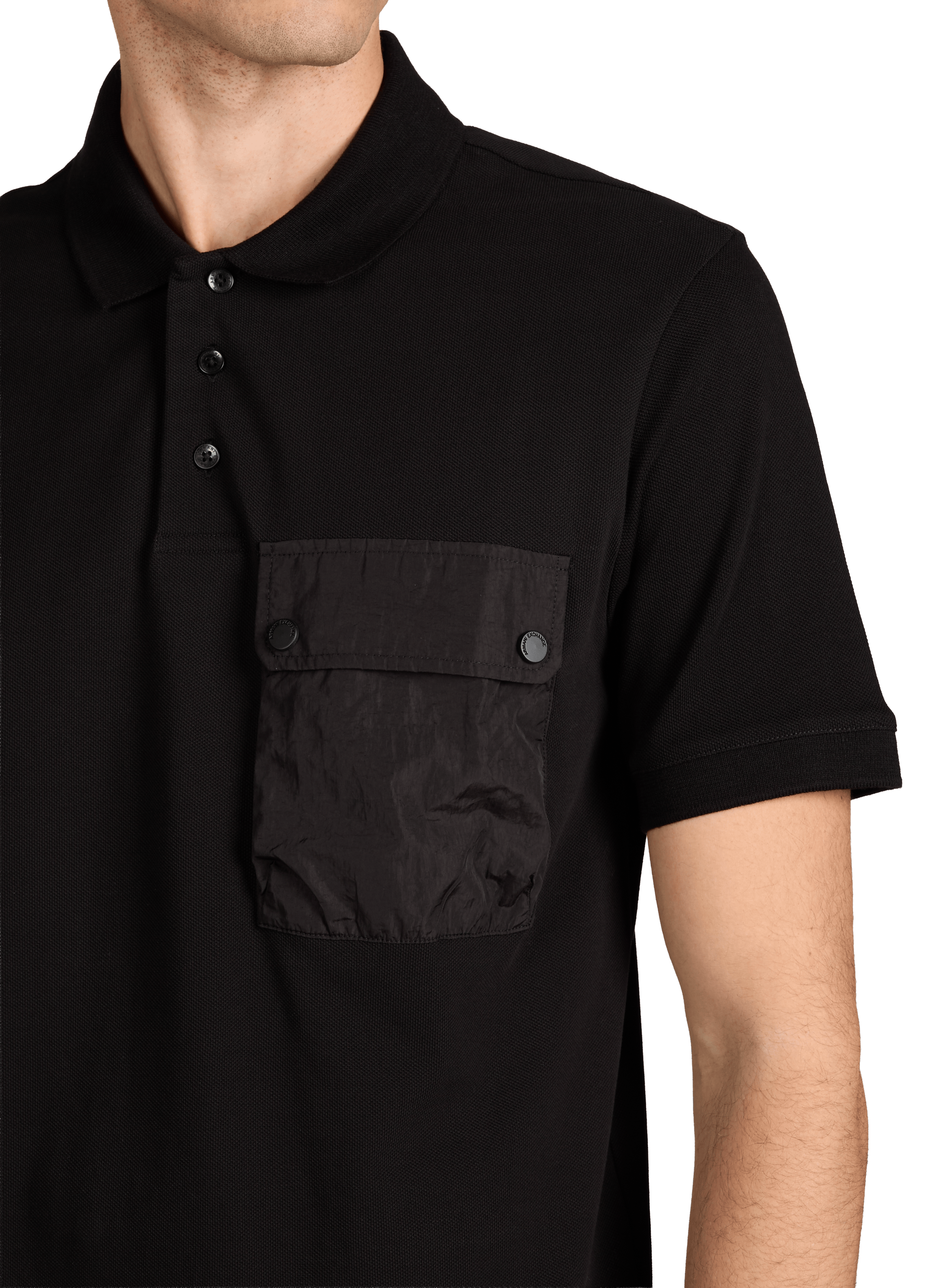 Polo en coton ARMANI EXCHANGE Noir