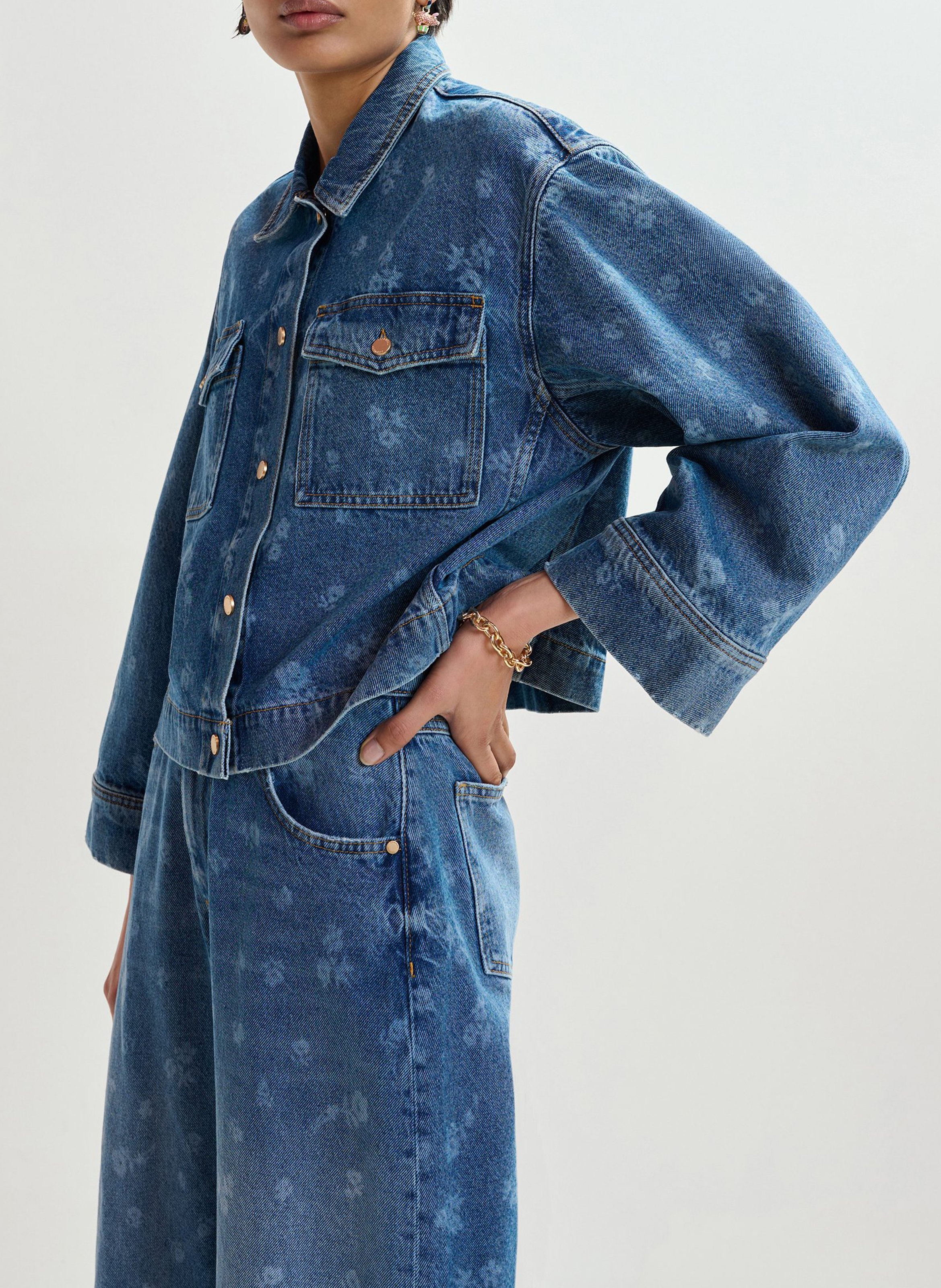 Veste col classique en coton Jass ESSENTIEL ANTWERP Bleu