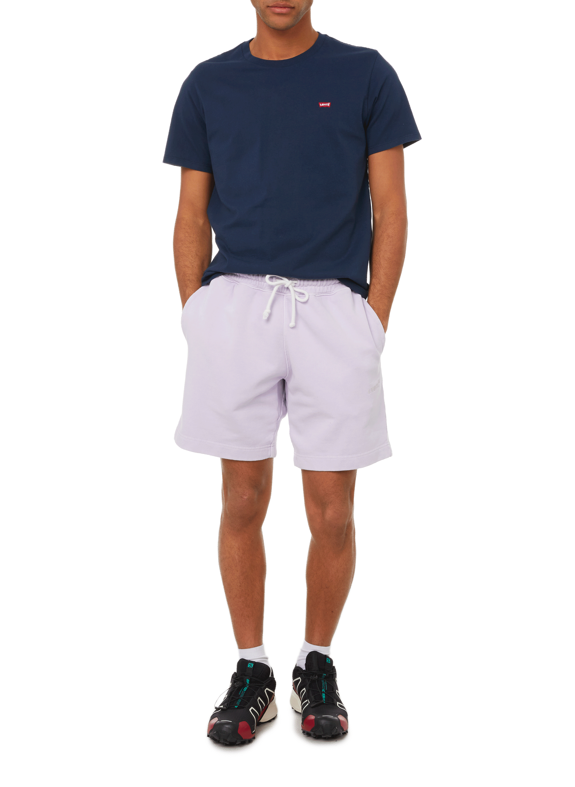 Cotton logo T-shirt LEVI'S Purple