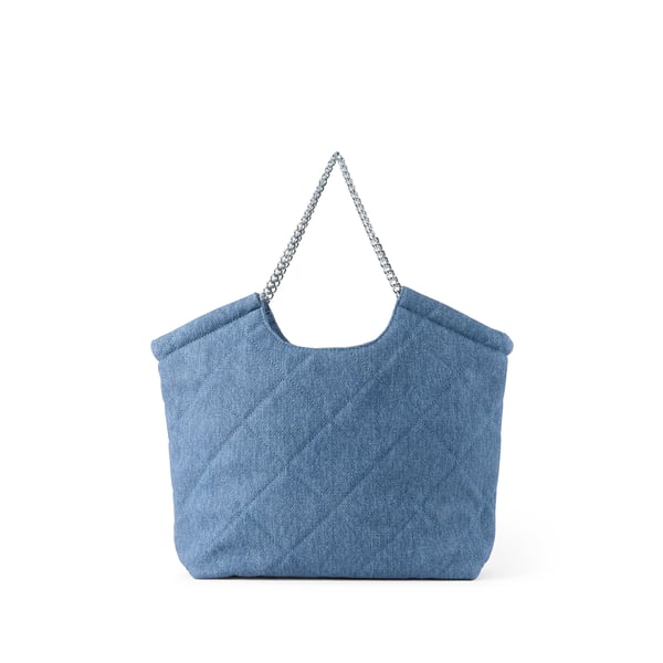 Sac cabas en denim matelassé Sac cabas en denim matelassé