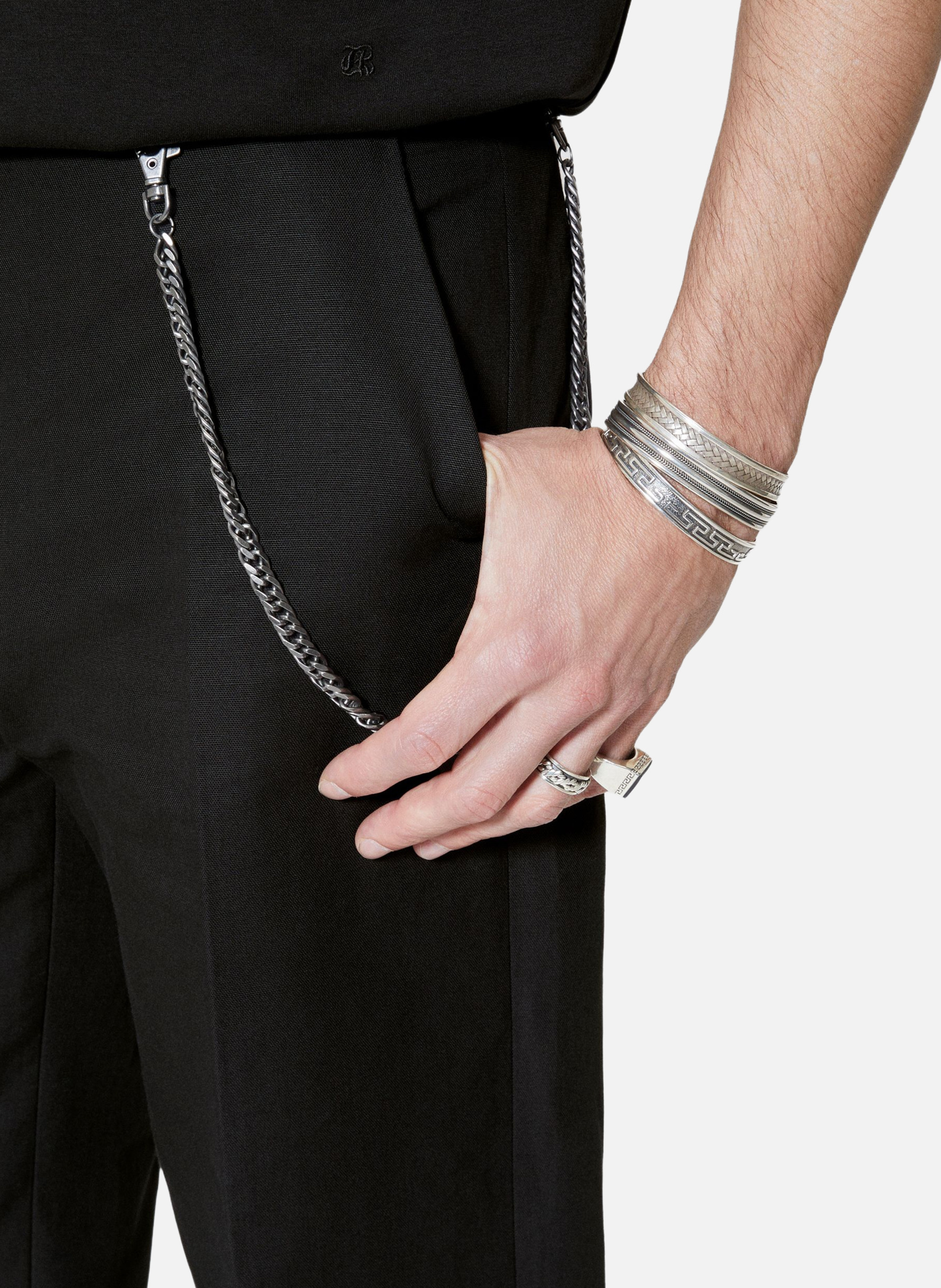 Pantalon large à chaîne THE KOOPLES Noir