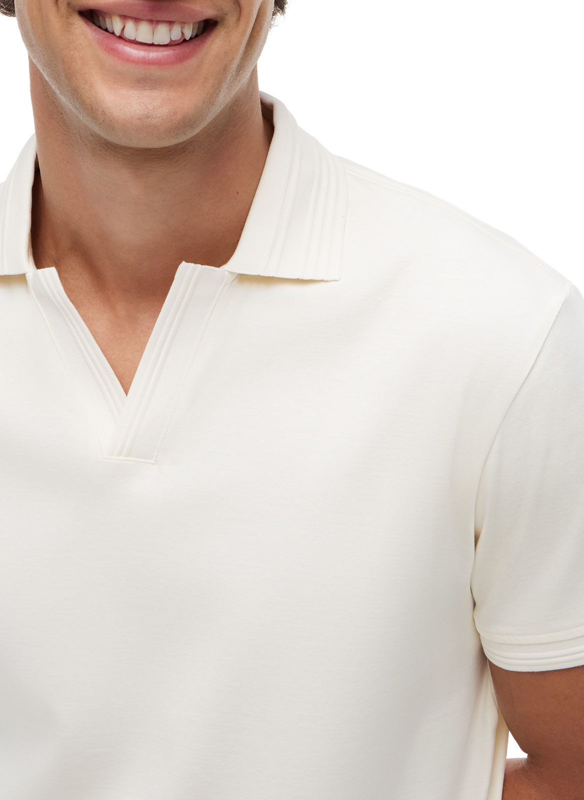 Polo manches courtes en coton TOMMY HILFIGER Beige