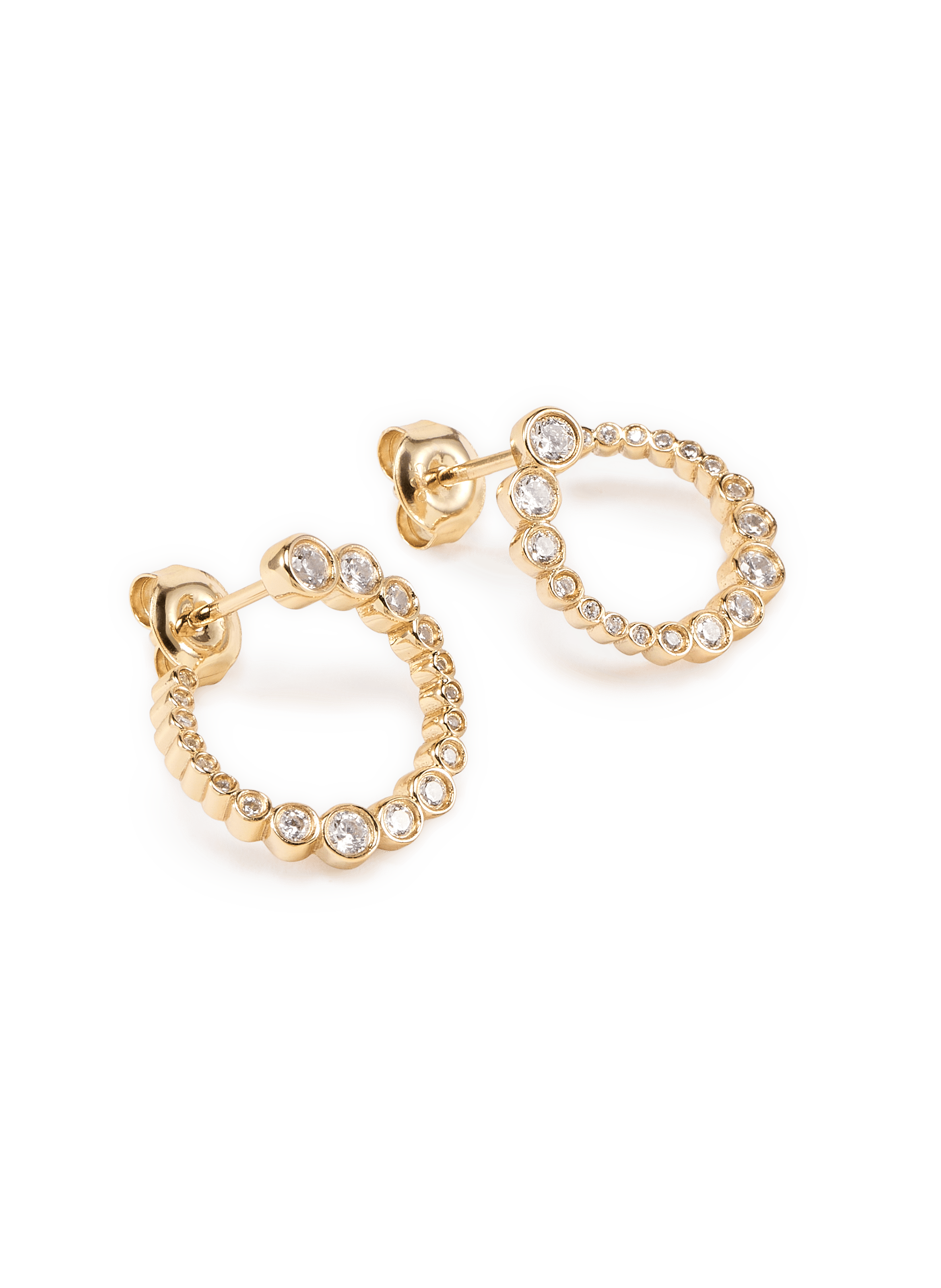 Boucles d'oreille spirales Odette RAGBAG Doré