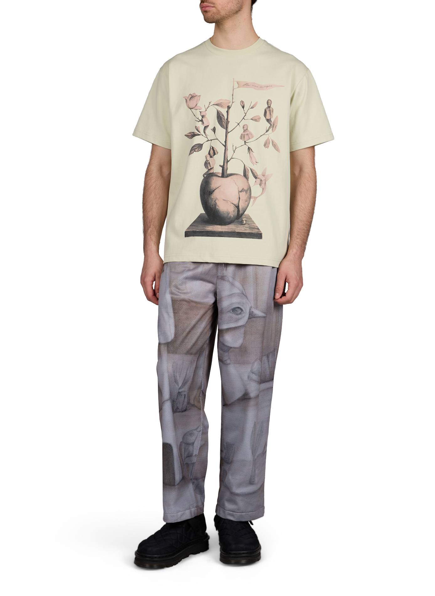 T-shirt imprimé en coton PAS UNE MARQUE Vert