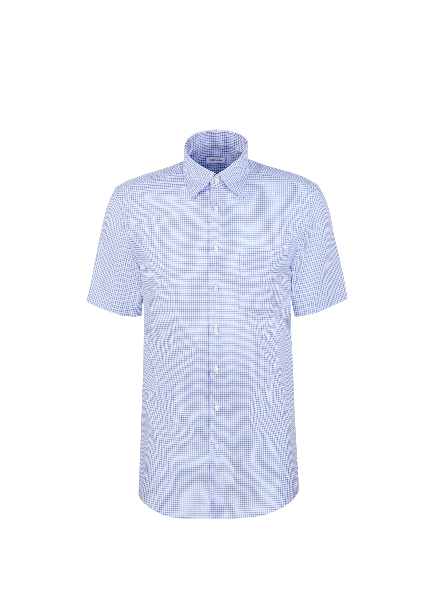 Chemise à carreaux en lin SEIDENSTICKER Bleu