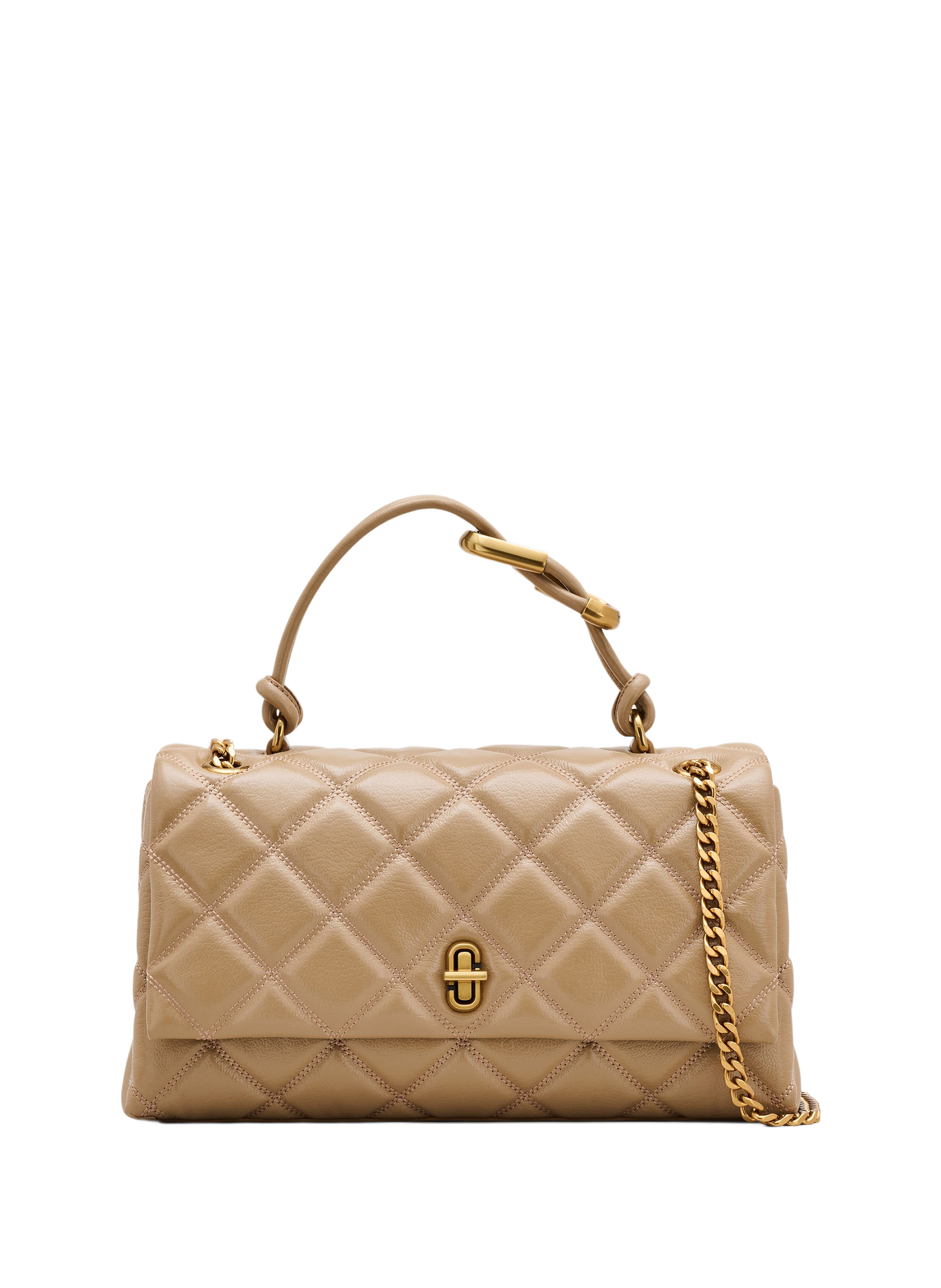 The Quilted Dual Convertible Shoulder Bag The Quilted Dual Convertible Shoulder Bag Camel