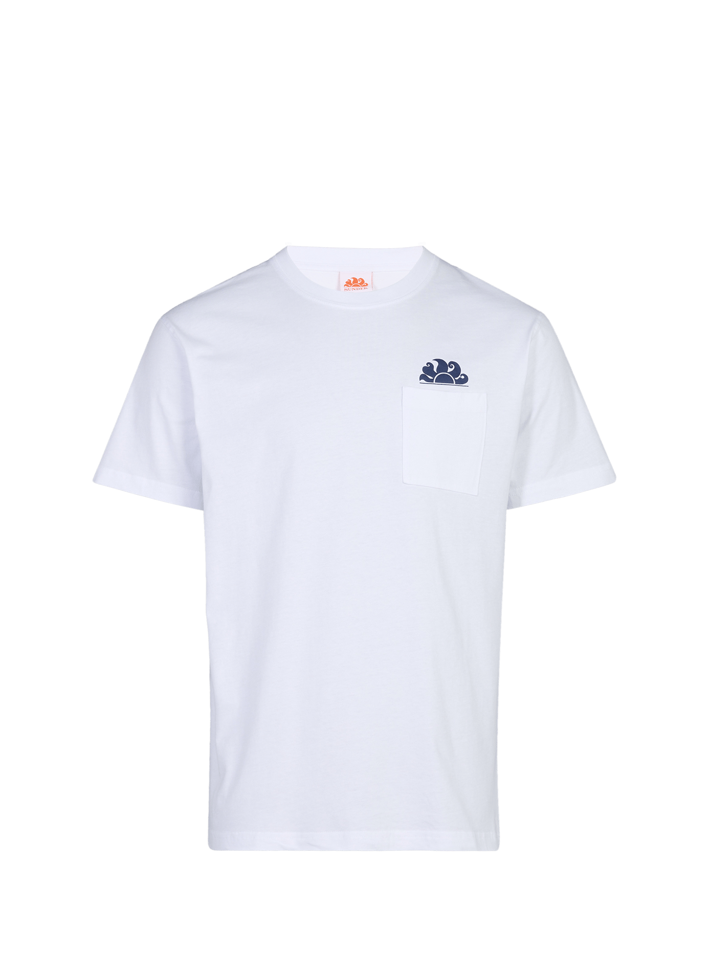 Round neck cotton t-shirt SUNDEK White