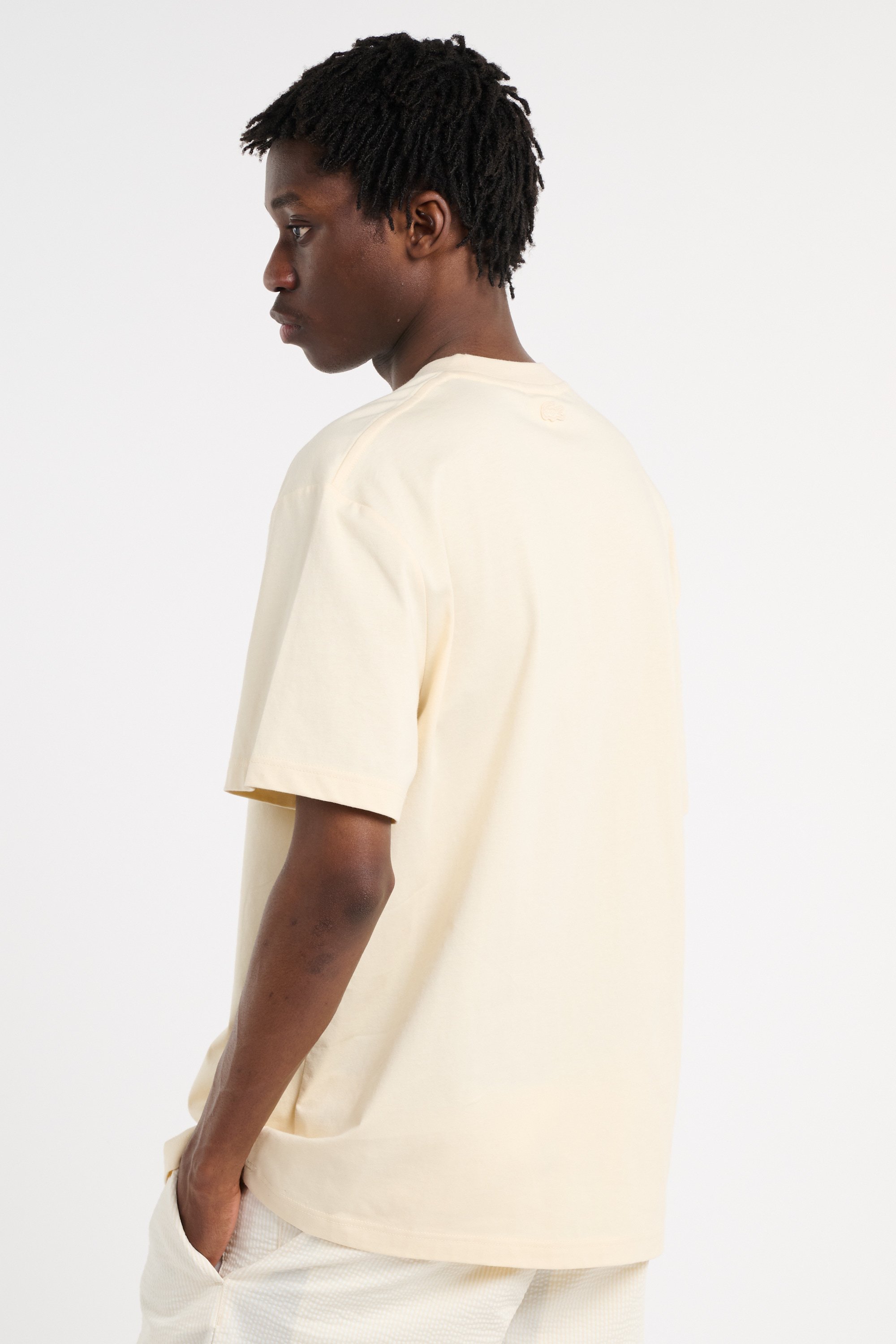 T-shirt tee-shirt LACOSTE Beige