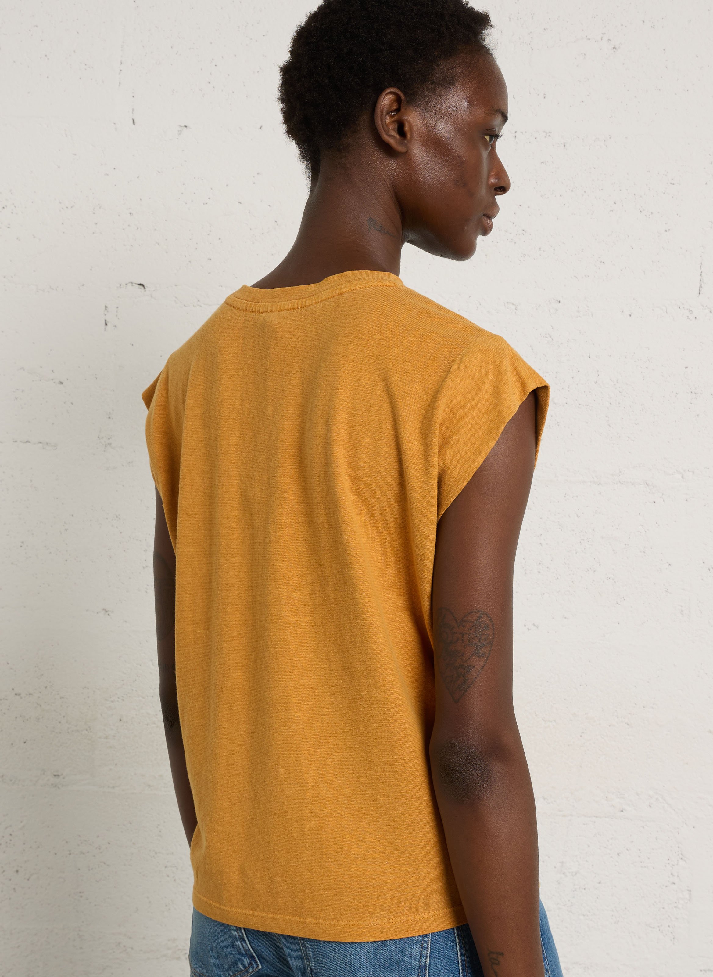 Tee-shirt col rond loic | Doré MAISON 123 Femme