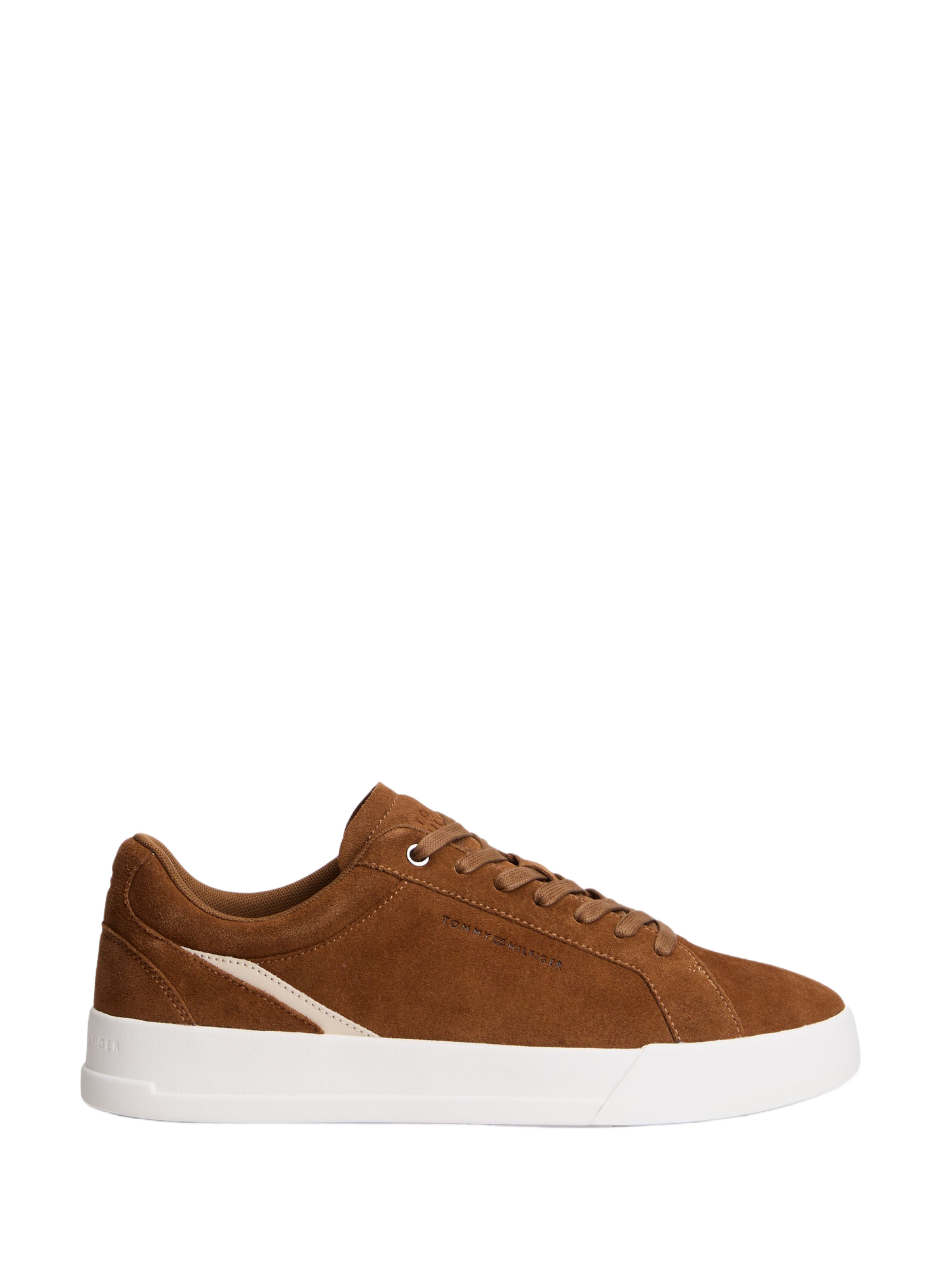 Premium-Ledersneaker Court TOMMY HILFIGER Braun
