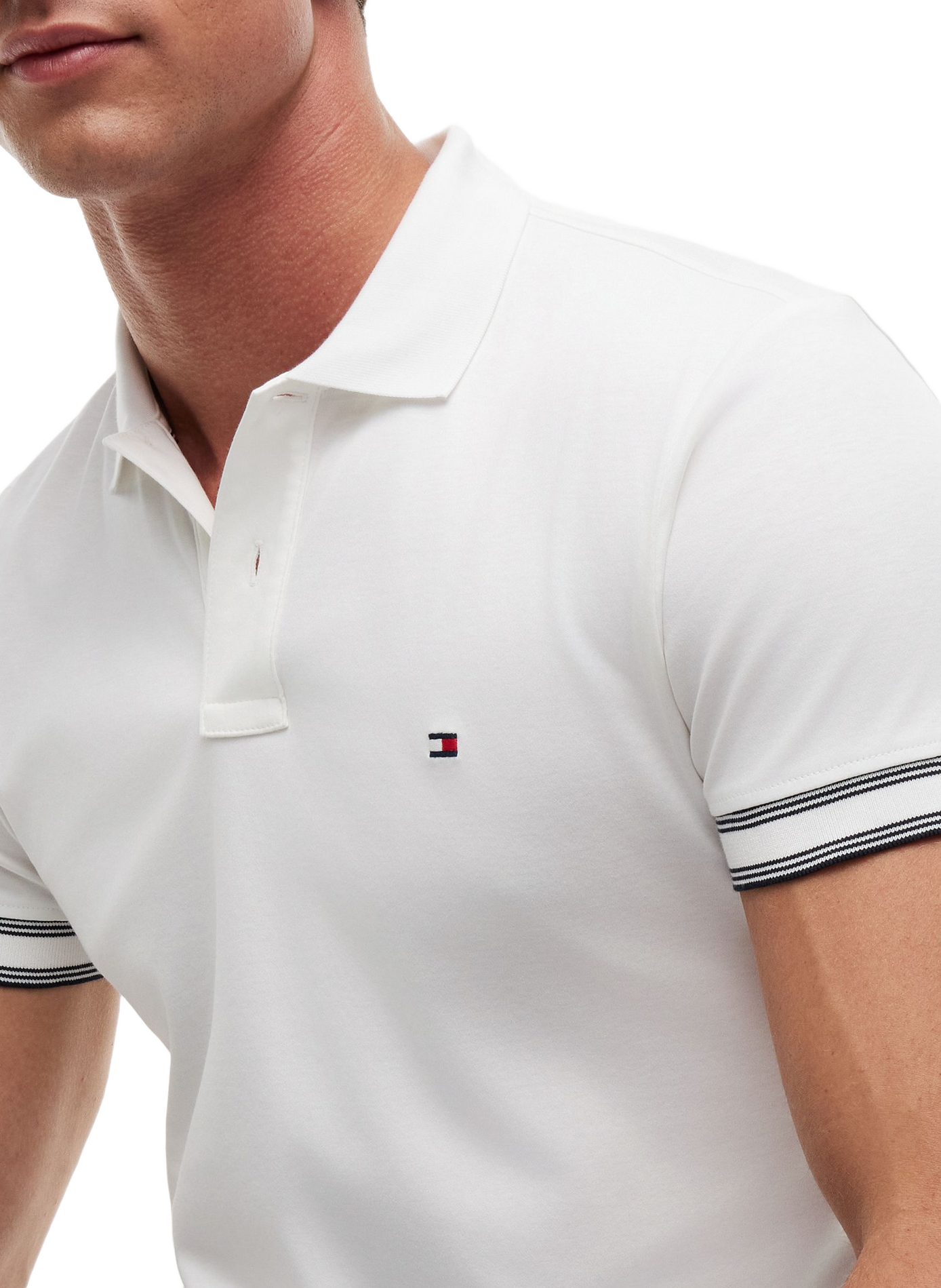 Katoenen polo TOMMY HILFIGER Wit