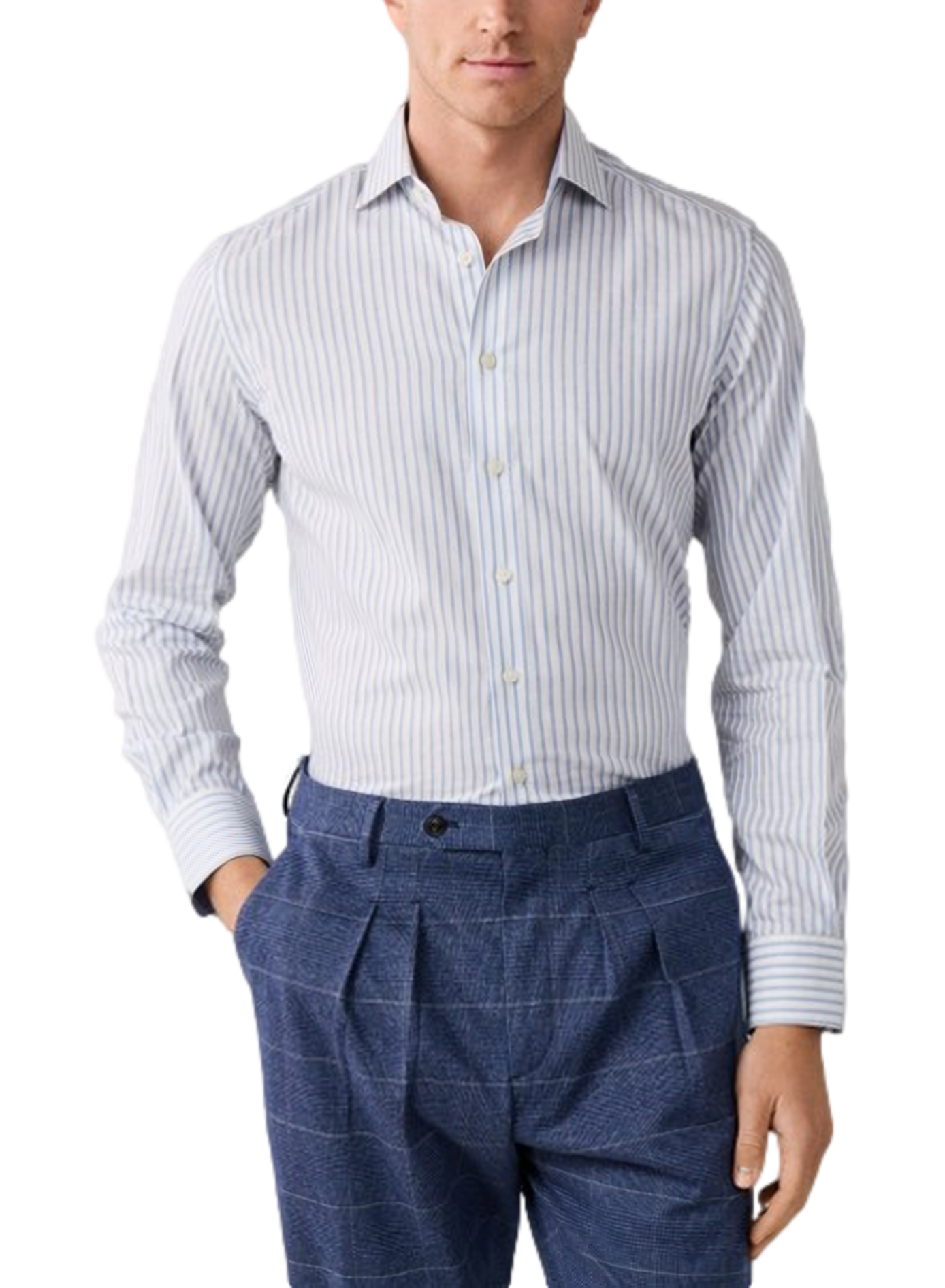 Linen shirt HACKETT Blue