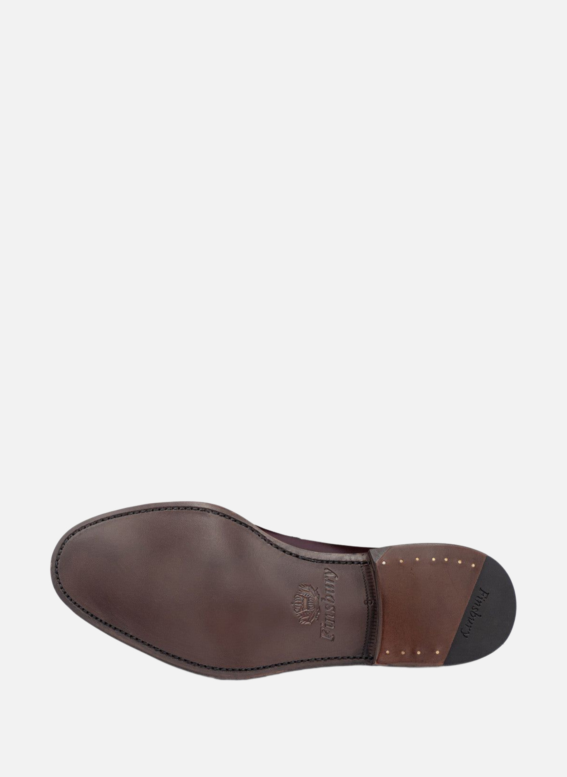 Mocassins cuir olden FINSBURY Rouge