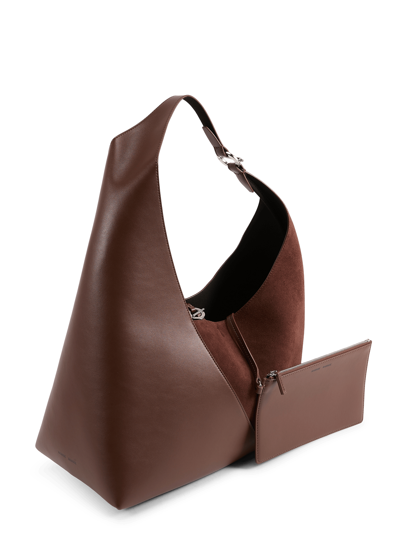 Sakaia two-tone handbag SAMSOE SAMSOE Brown