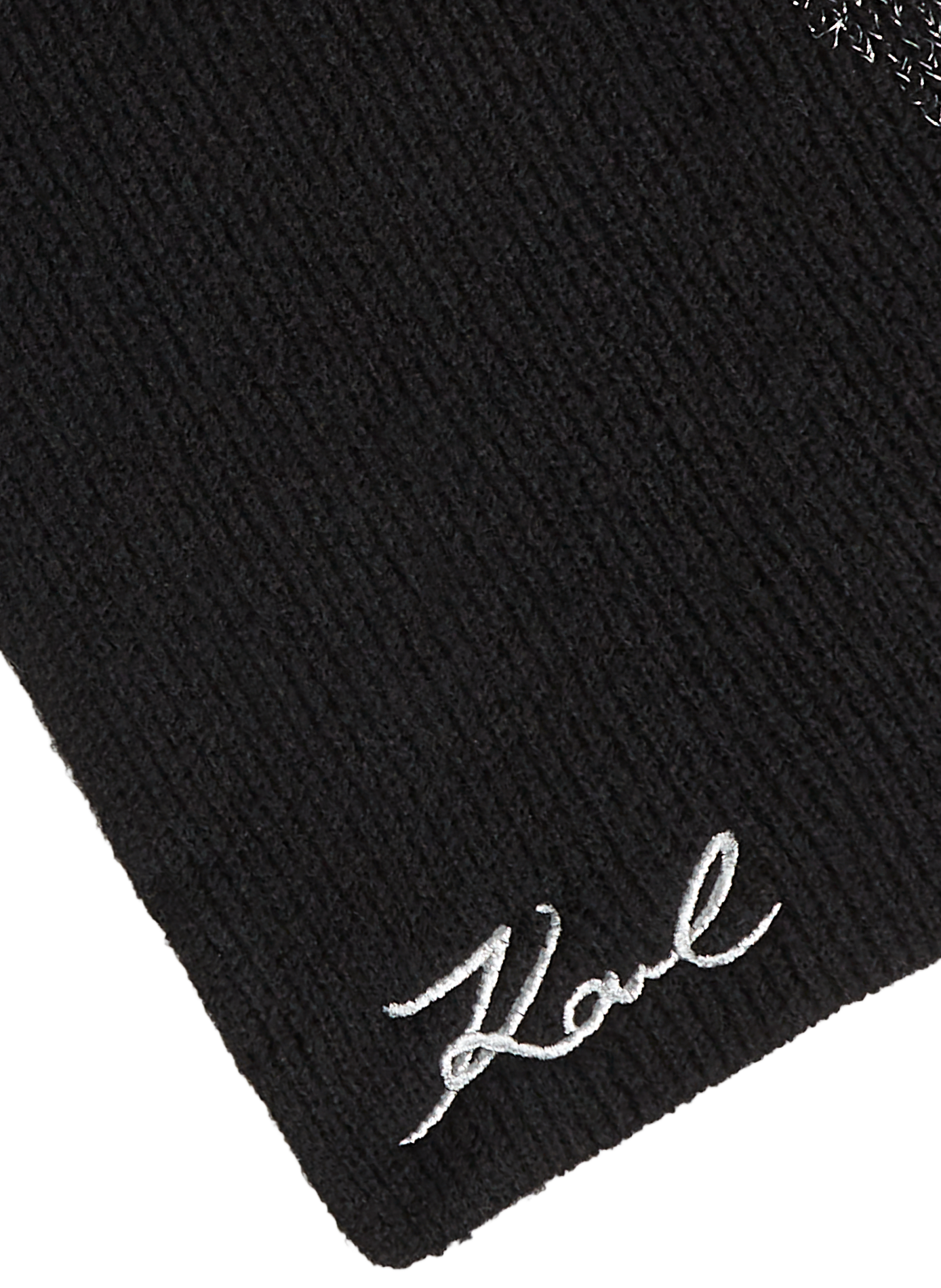 Echarpe K/Signature imprimée KARL LAGERFELD Noir