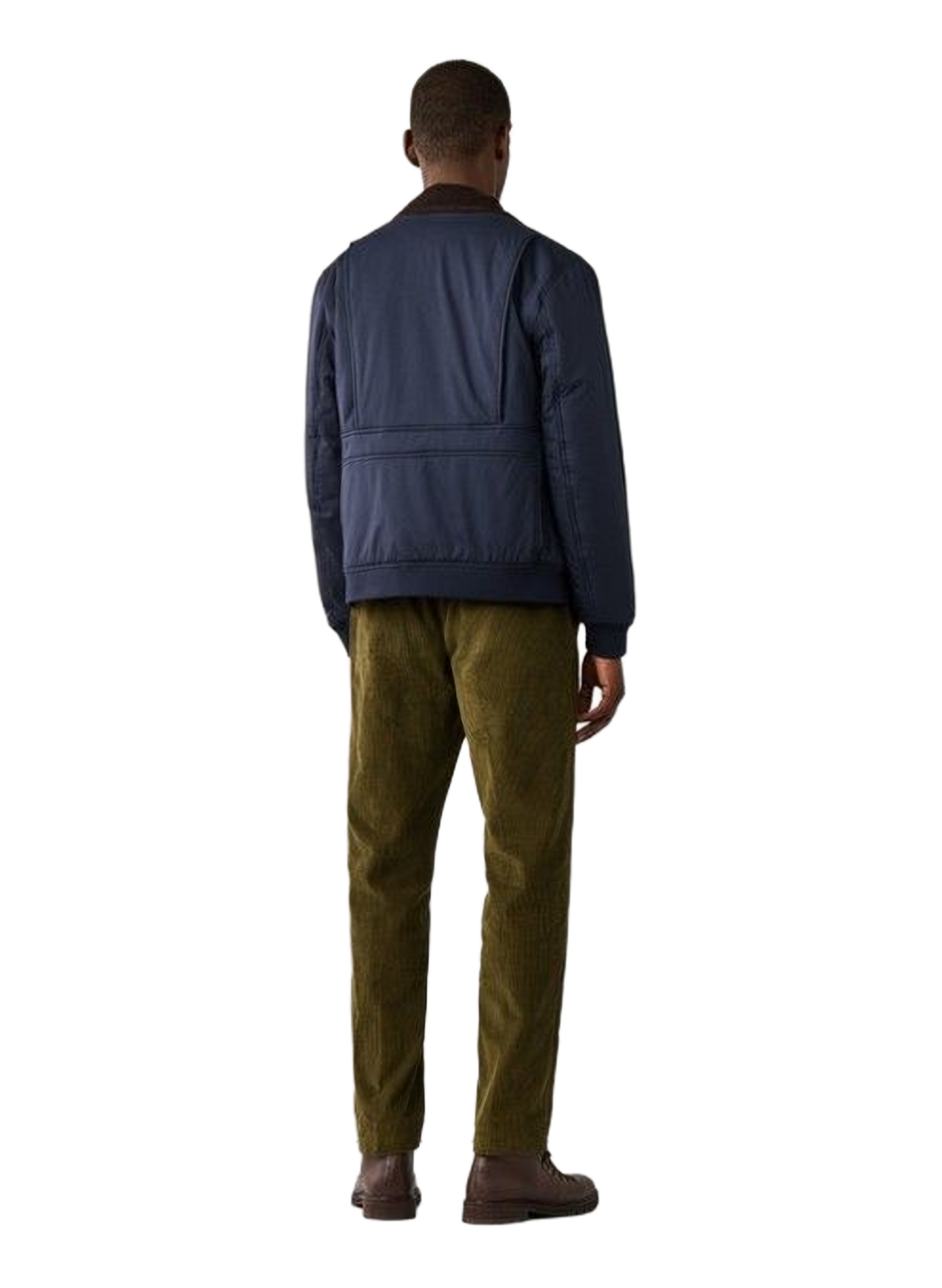 Classic-collar corduroy jacket FACONNABLE Blue