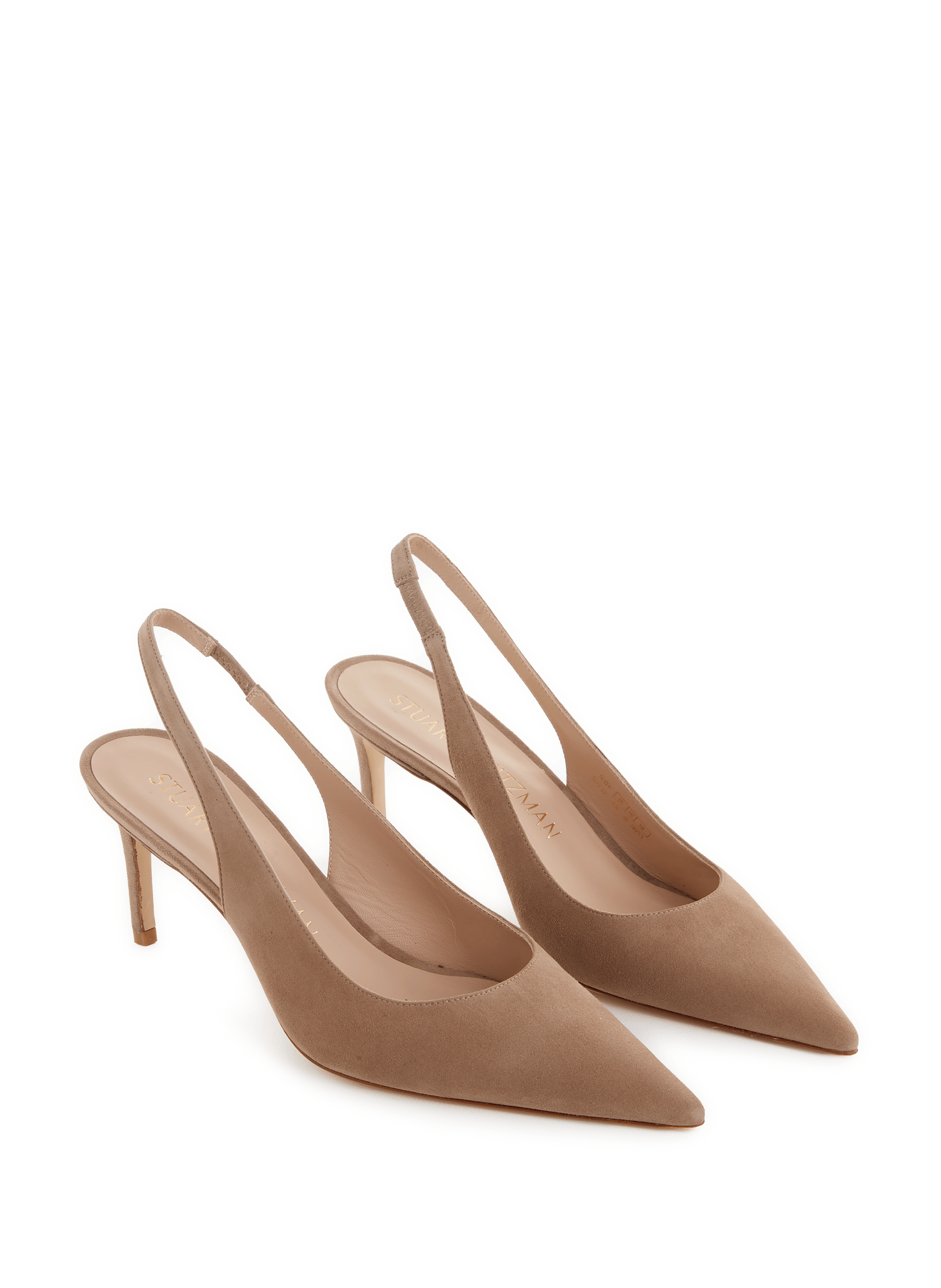 Slingback en cuir suédé