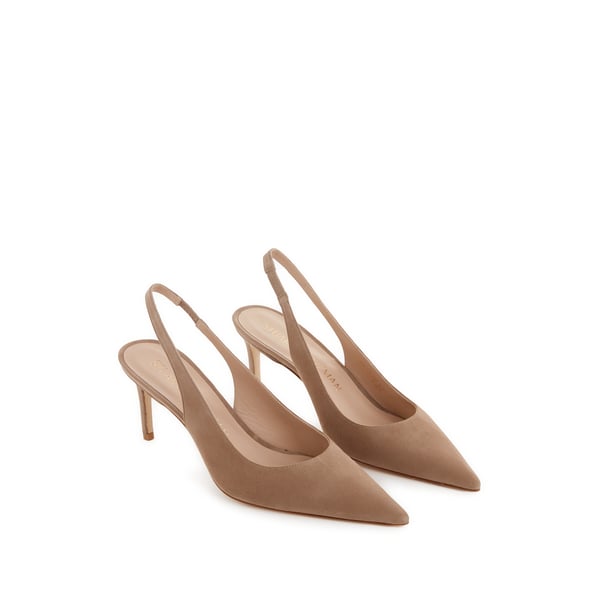Slingback en cuir suédé