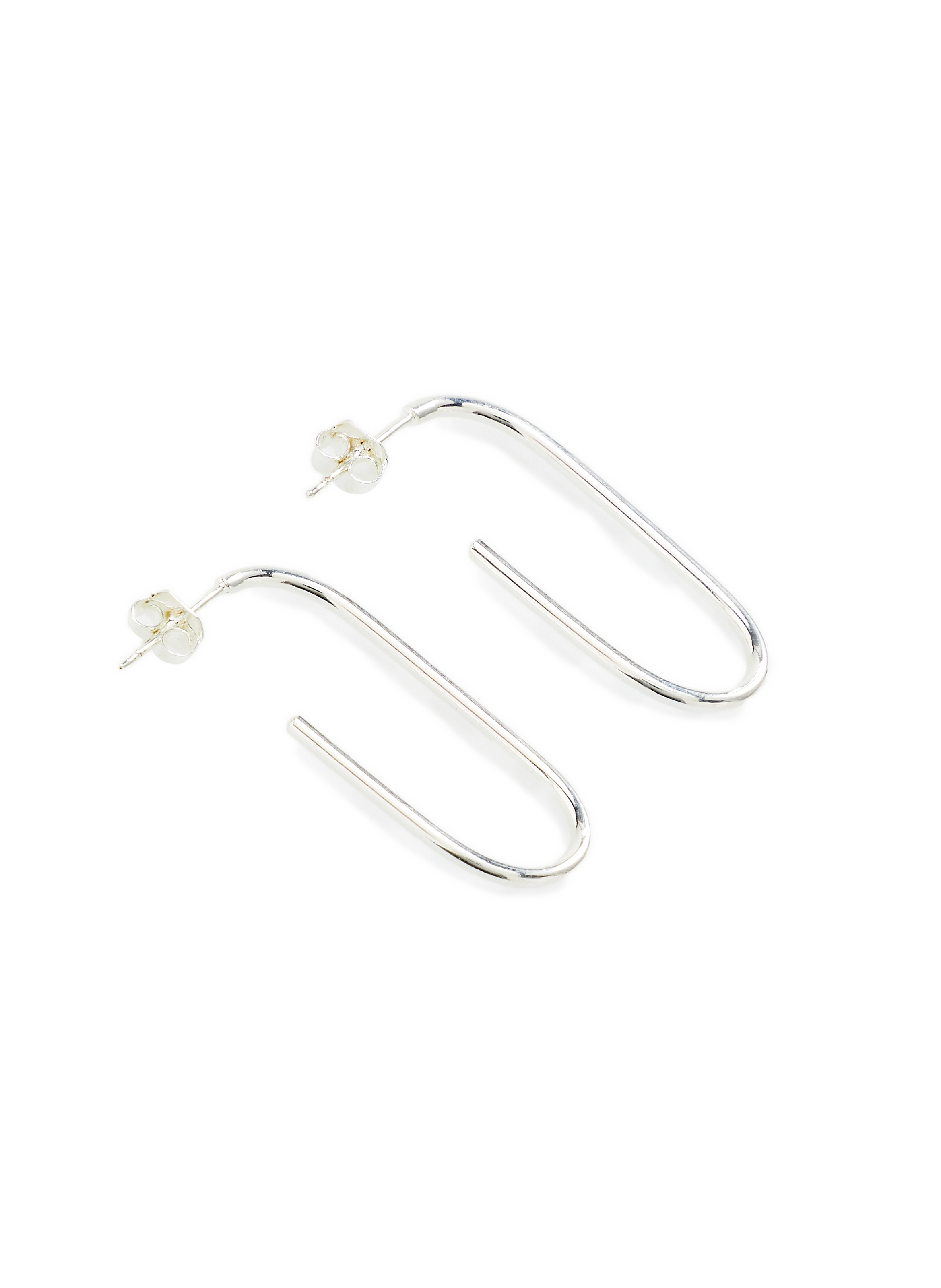 Hoop earrings AU PRINTEMPS PARIS Silver