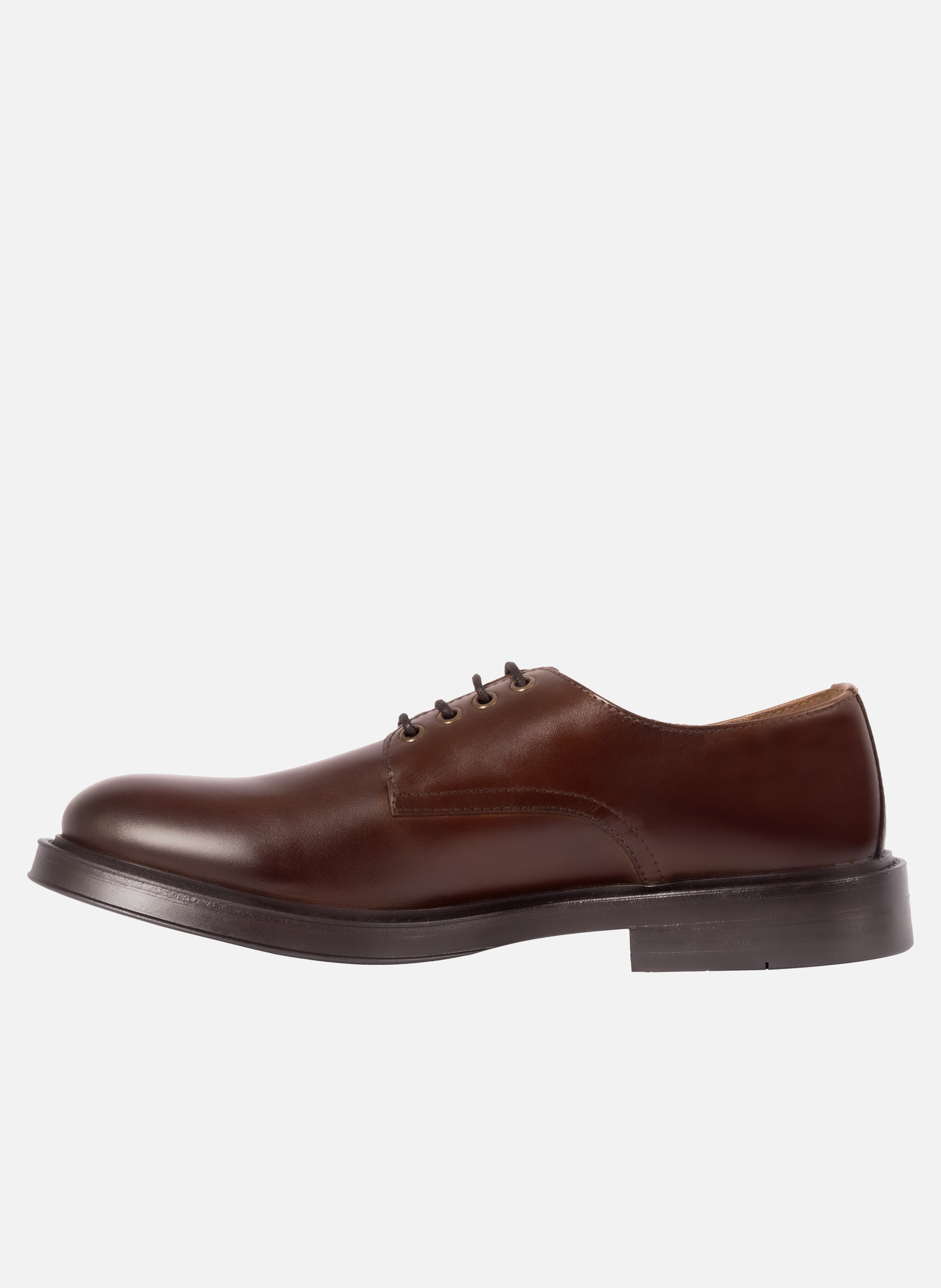 Derbies gomme cuir JULES & JENN Marron