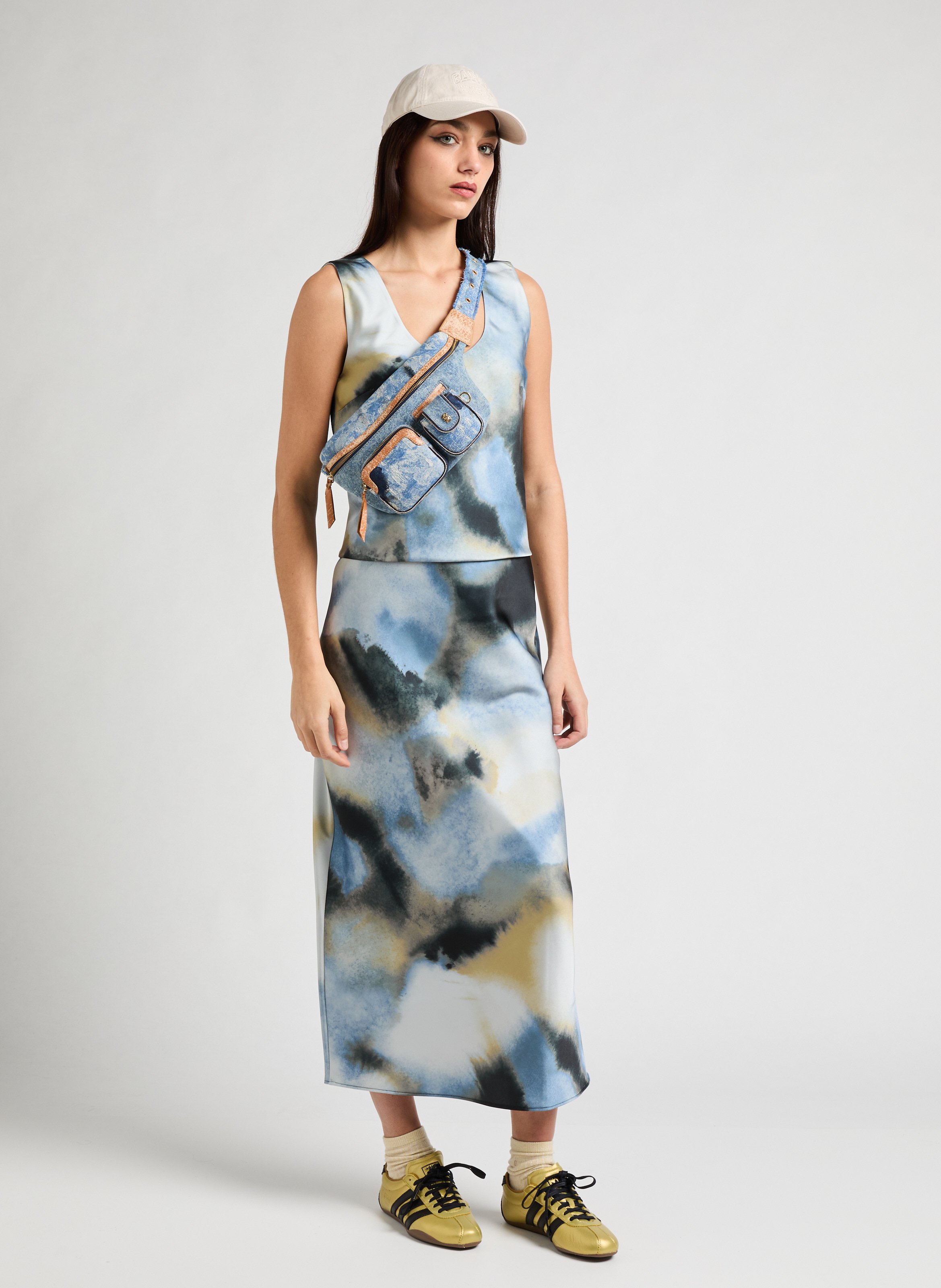 Satin Top SAMSOE SAMSOE Blue