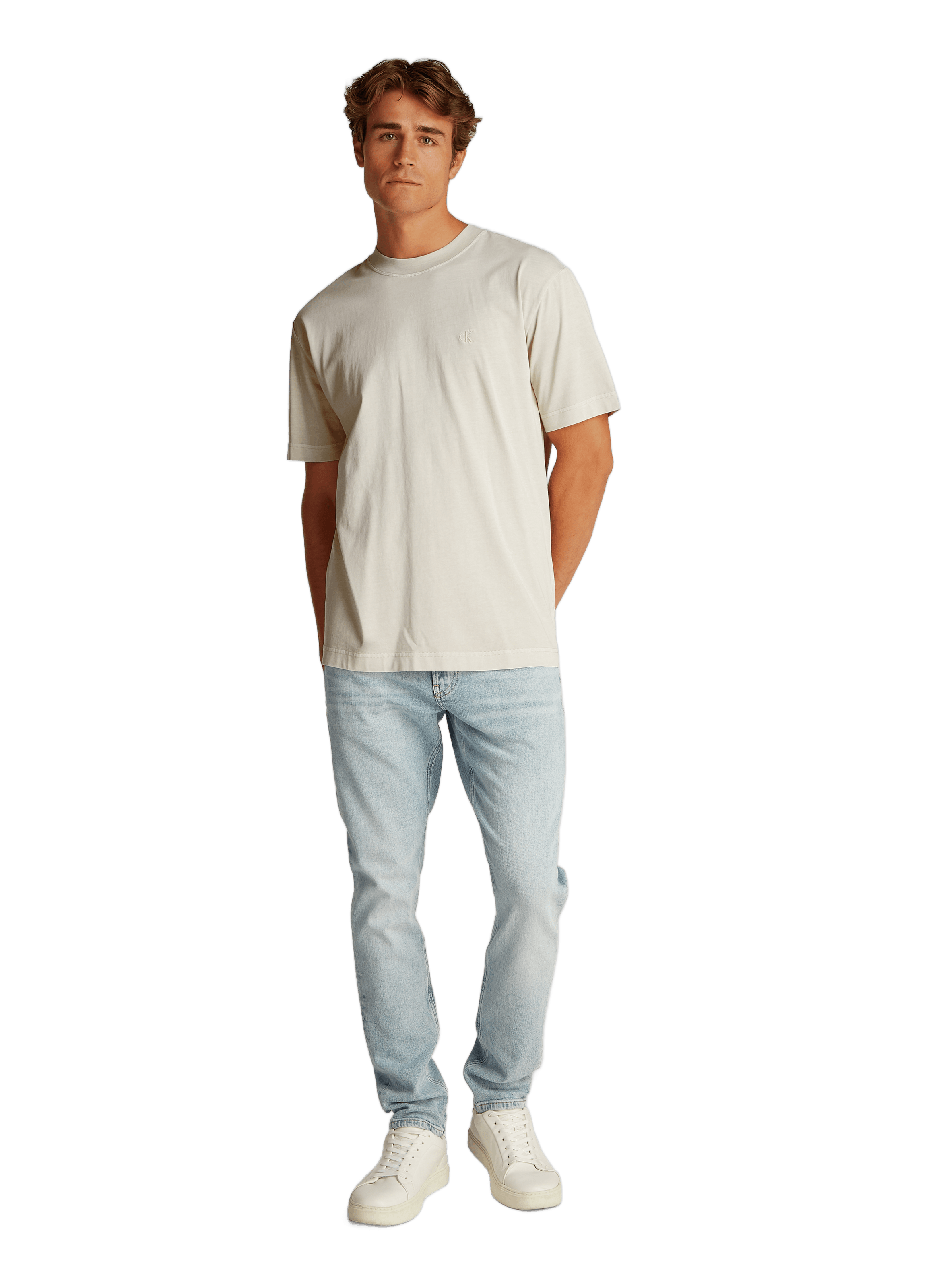 T-shirt en coton Beige