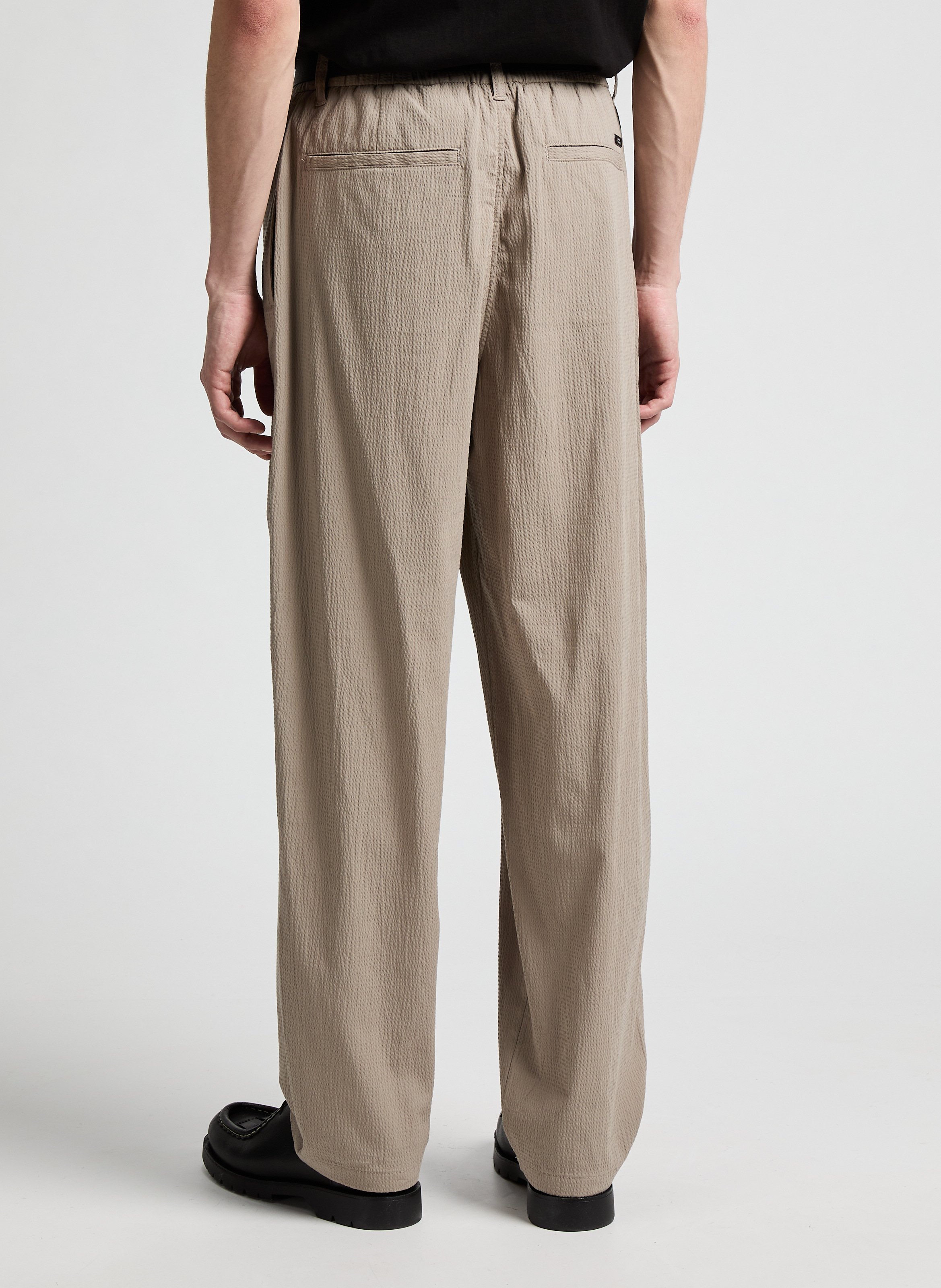 Straight cotton trousers ARMANI EXCHANGE Beige