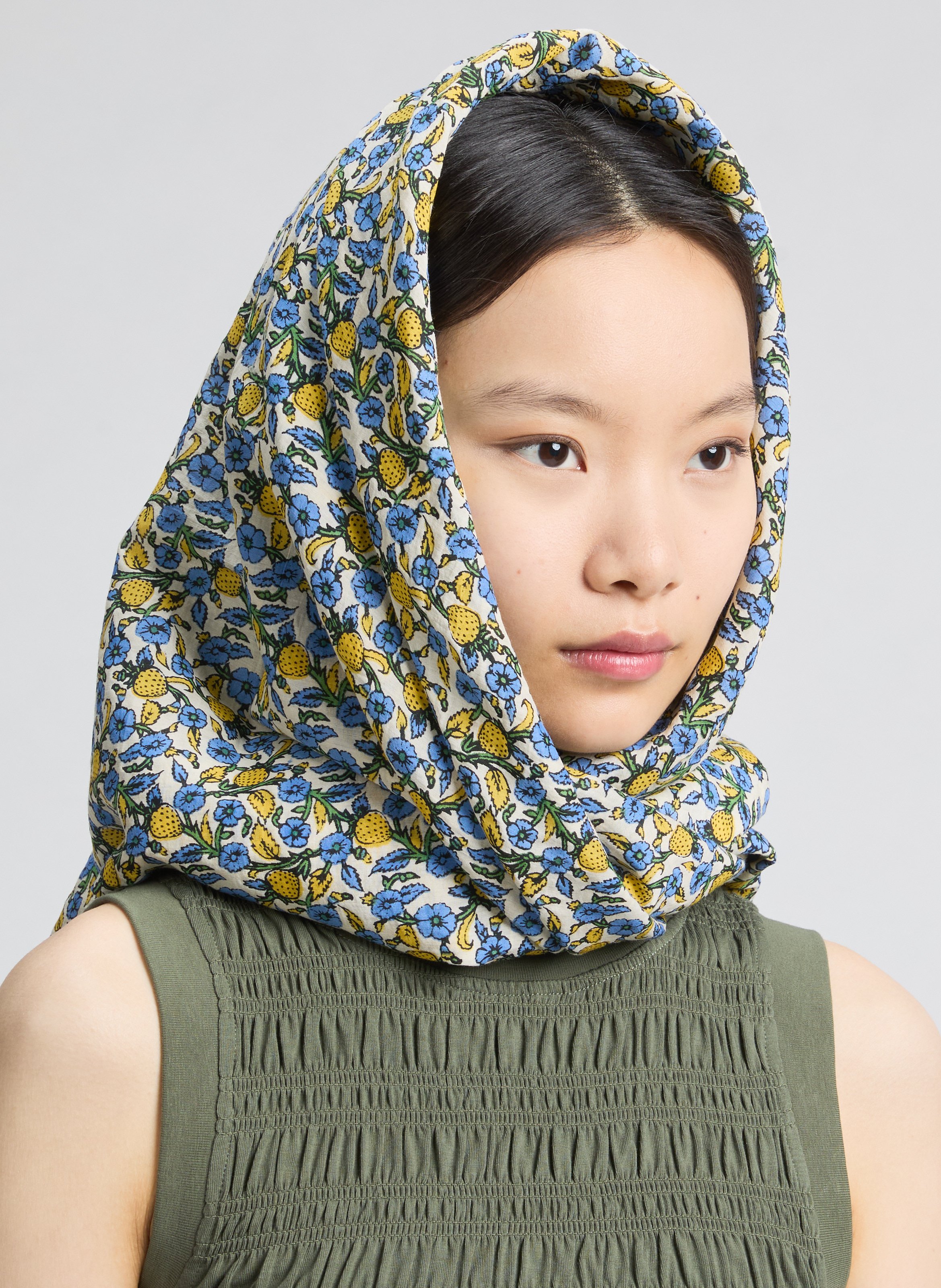 Scarf Foulard Becksondergaard Cotton Printed Scarf Becksöndergaard