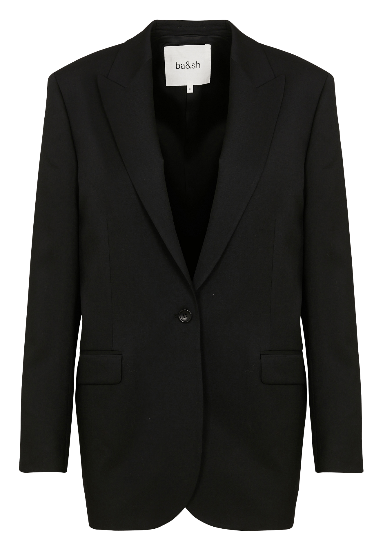 Veste de tailleur en laine visha BA&SH Noir