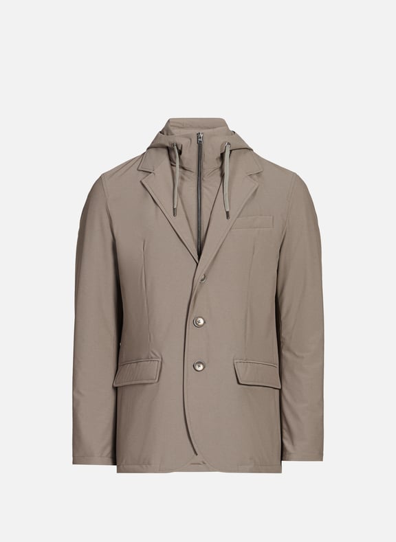 Veste technique à capuche Marron by HERNO HERNO Veste technique à capuche Marron