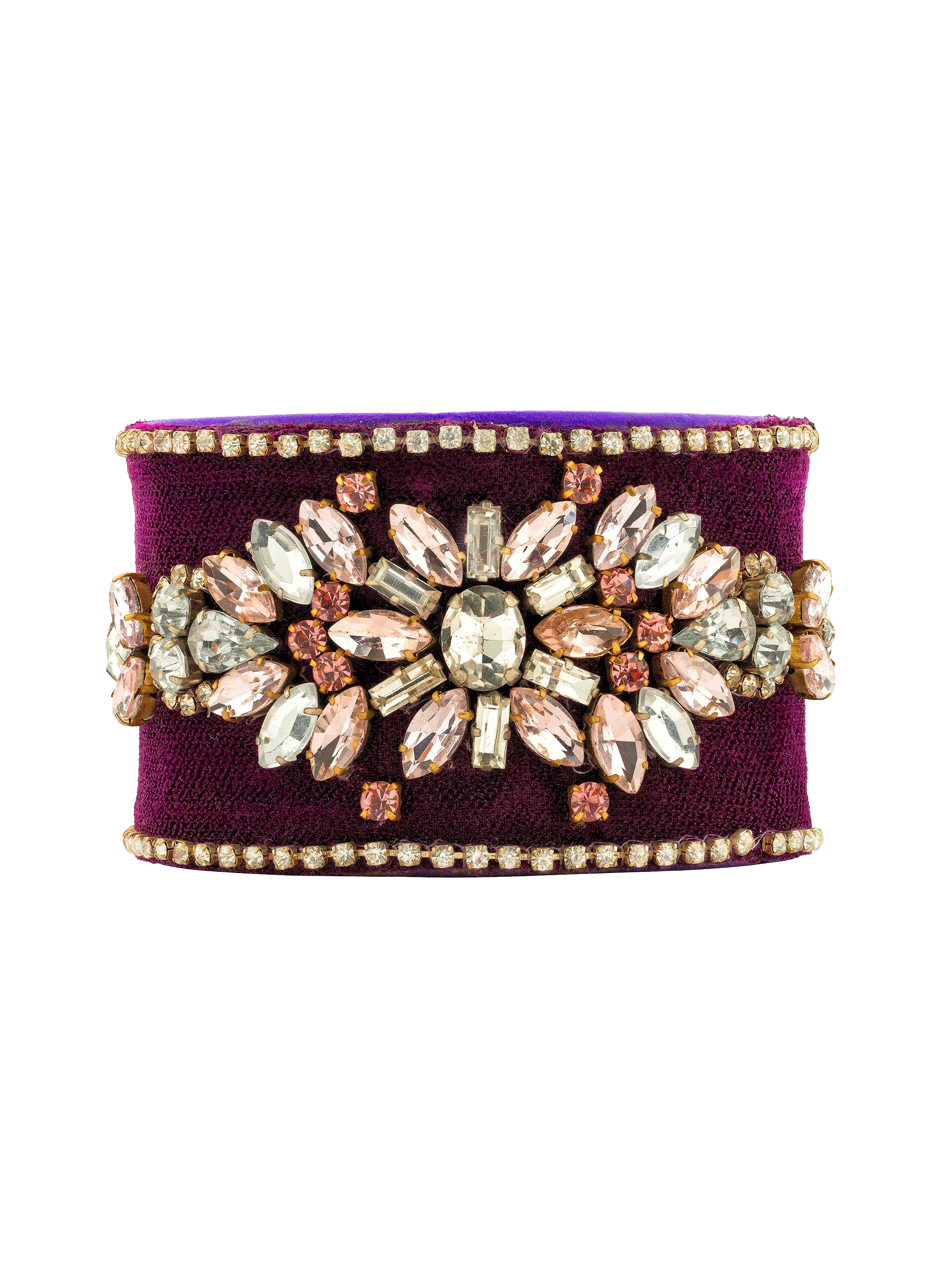 Bracelet manchette réglable perles mylos HIPANEMA Violet