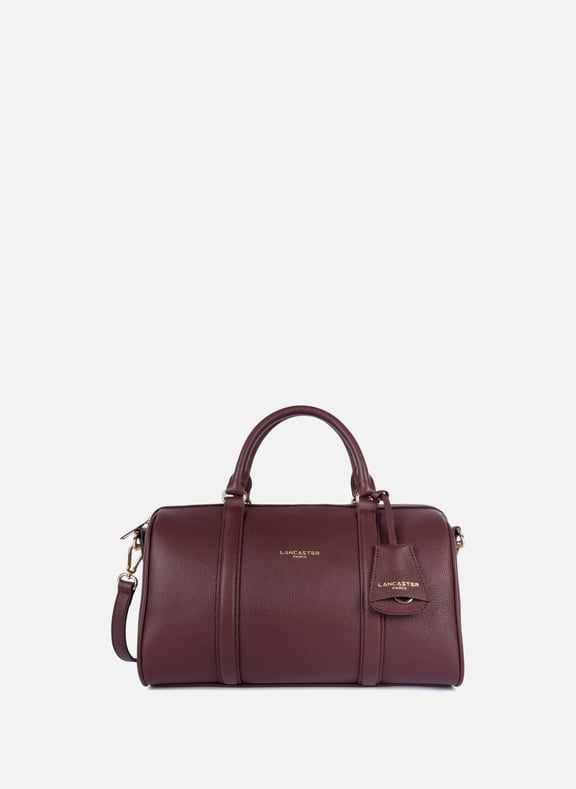 Grand sac polochon - milano ana Rouge by LANCASTER LANCASTER Grand sac polochon - milano ana Rouge