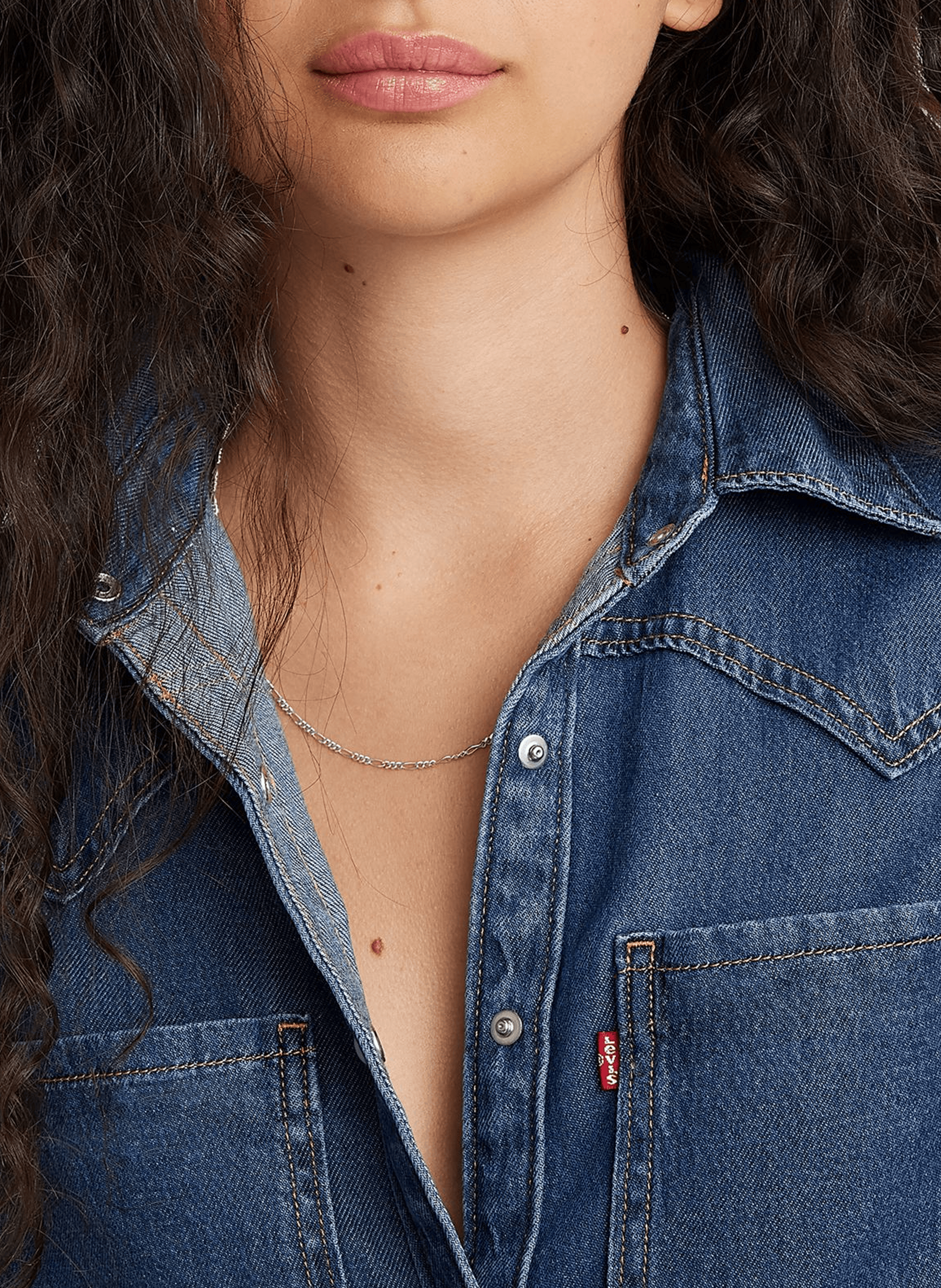 Bleached denim Shirt LEVI'S Blue