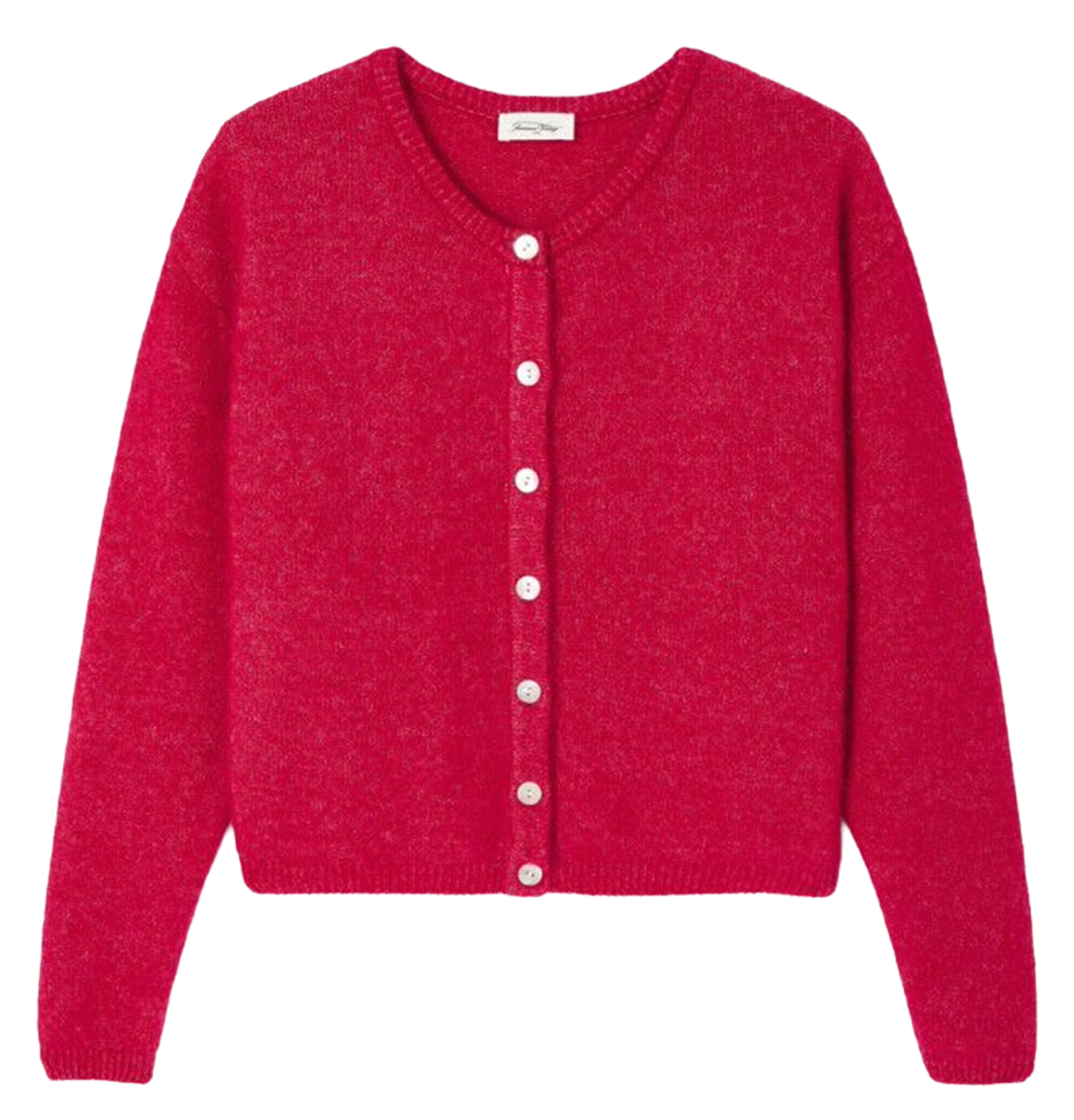 Gilet ample col rond en laine mélangée vitow AMERICAN VINTAGE Rose