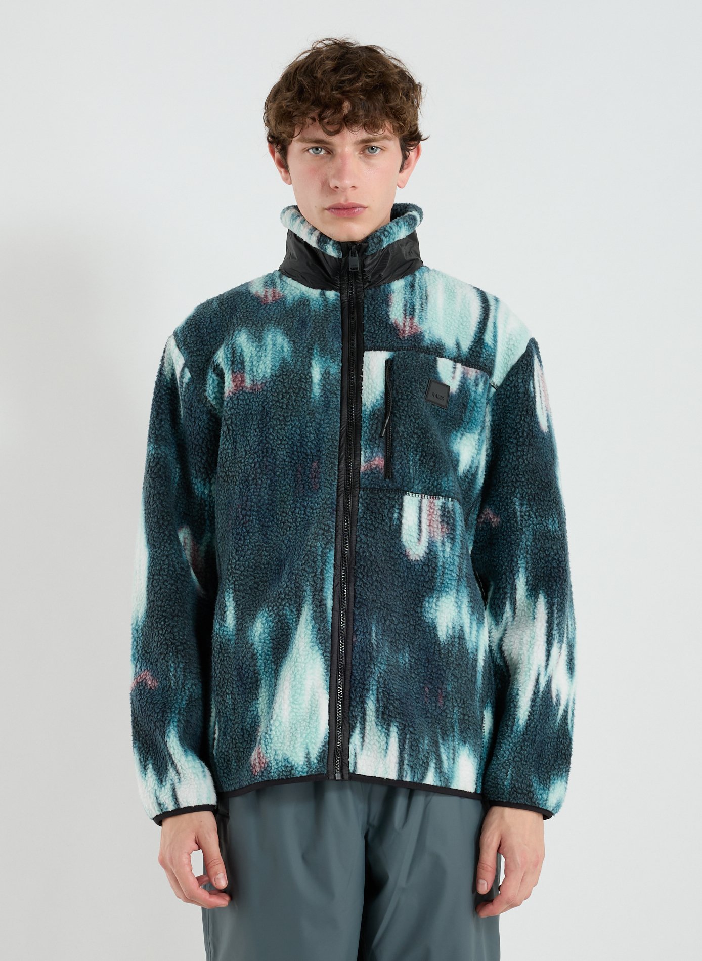 RAINS Veste polaire col montant Multicolore