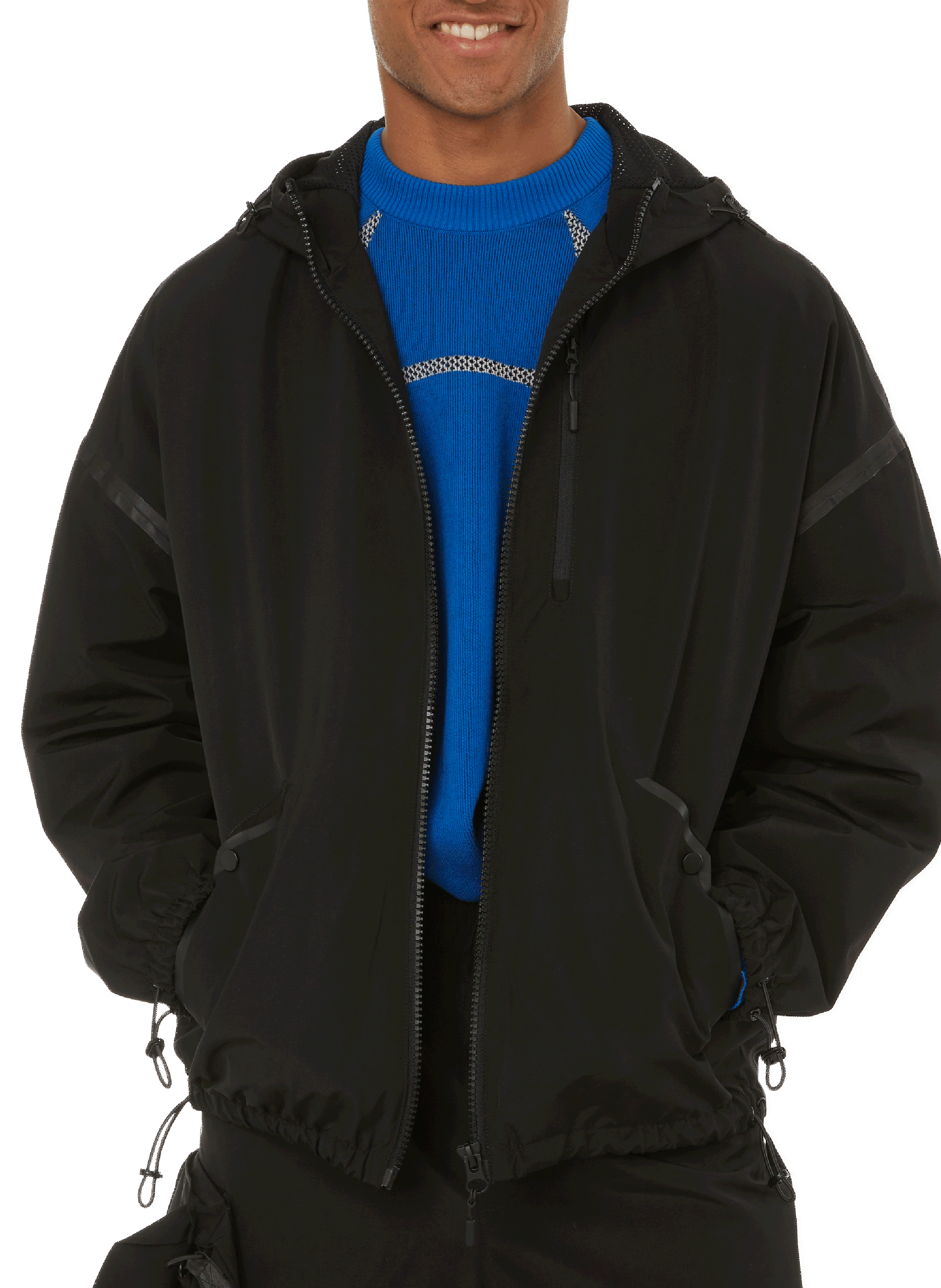 45.EW Blouson à capuche  Noir