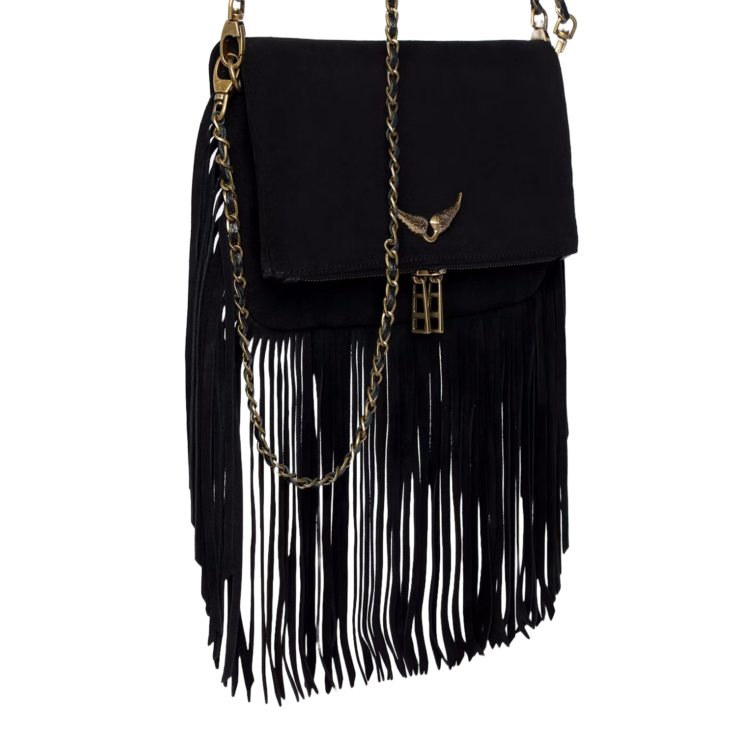 Pochette en cuir rock ZADIG&VOLTAIRE Noir